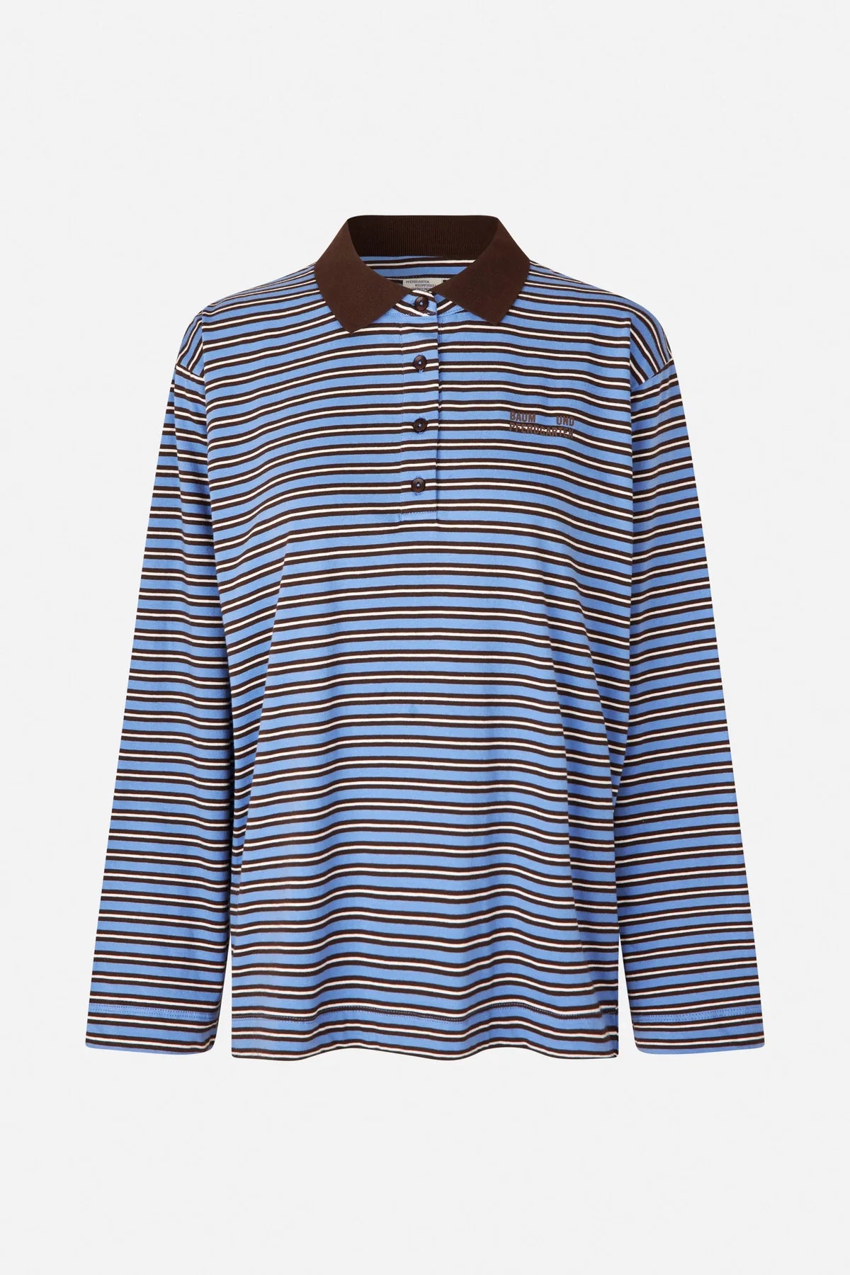 JEANNI T-SHIRT - JAVA POLO STRIPE