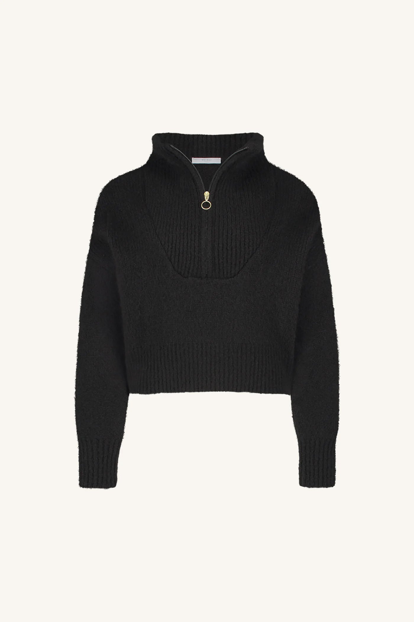 BOXY BEAU PULLOVER - BLACK
