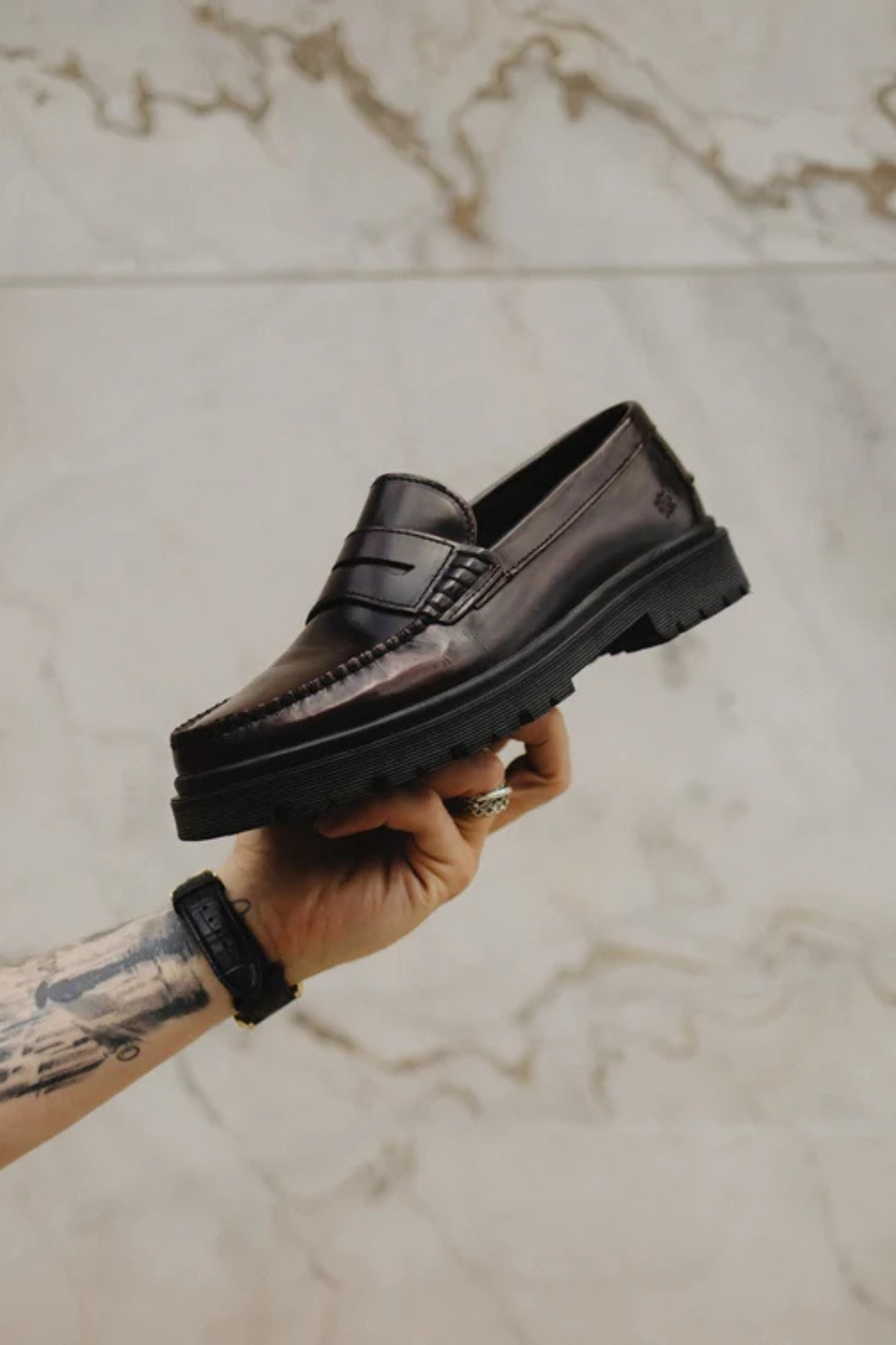 AUSTIN MEN SHOES - BORDEAUX POLIDO