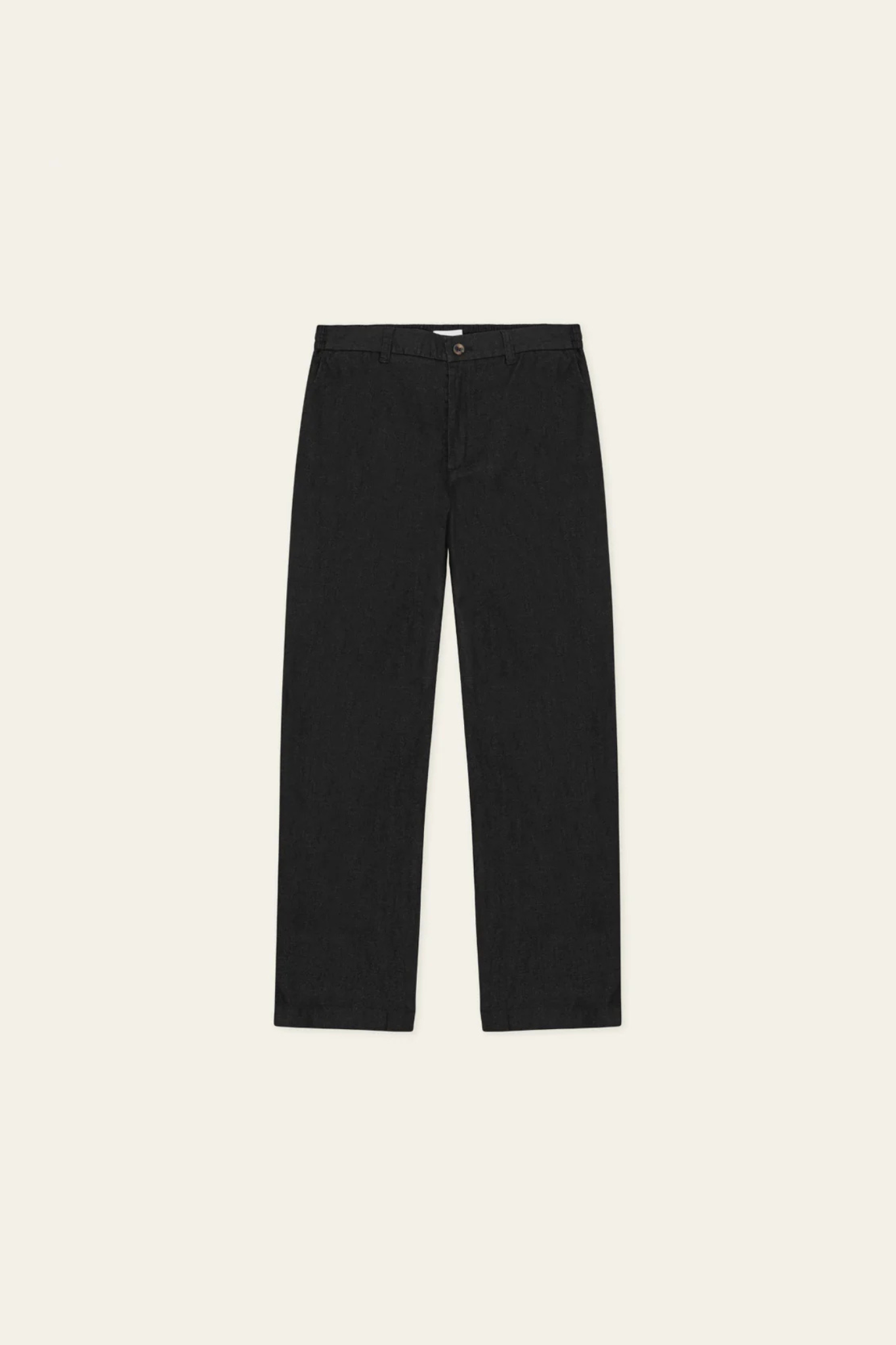 LINEN COMFORT SUIT PANTS - TAP SHOE BLACK