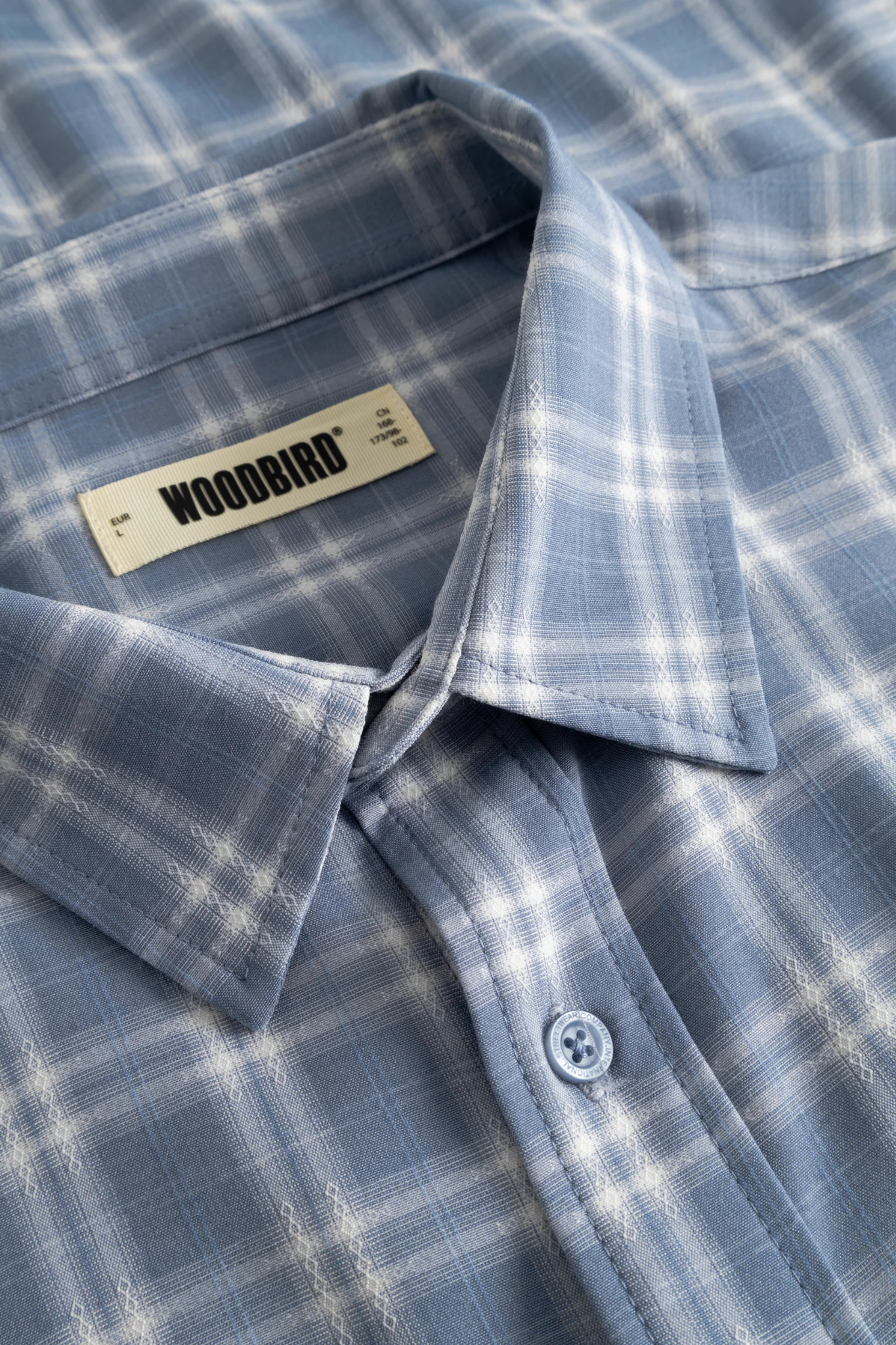 JONG DOBBY CHECK SHIRT - LIGHT BLUE
