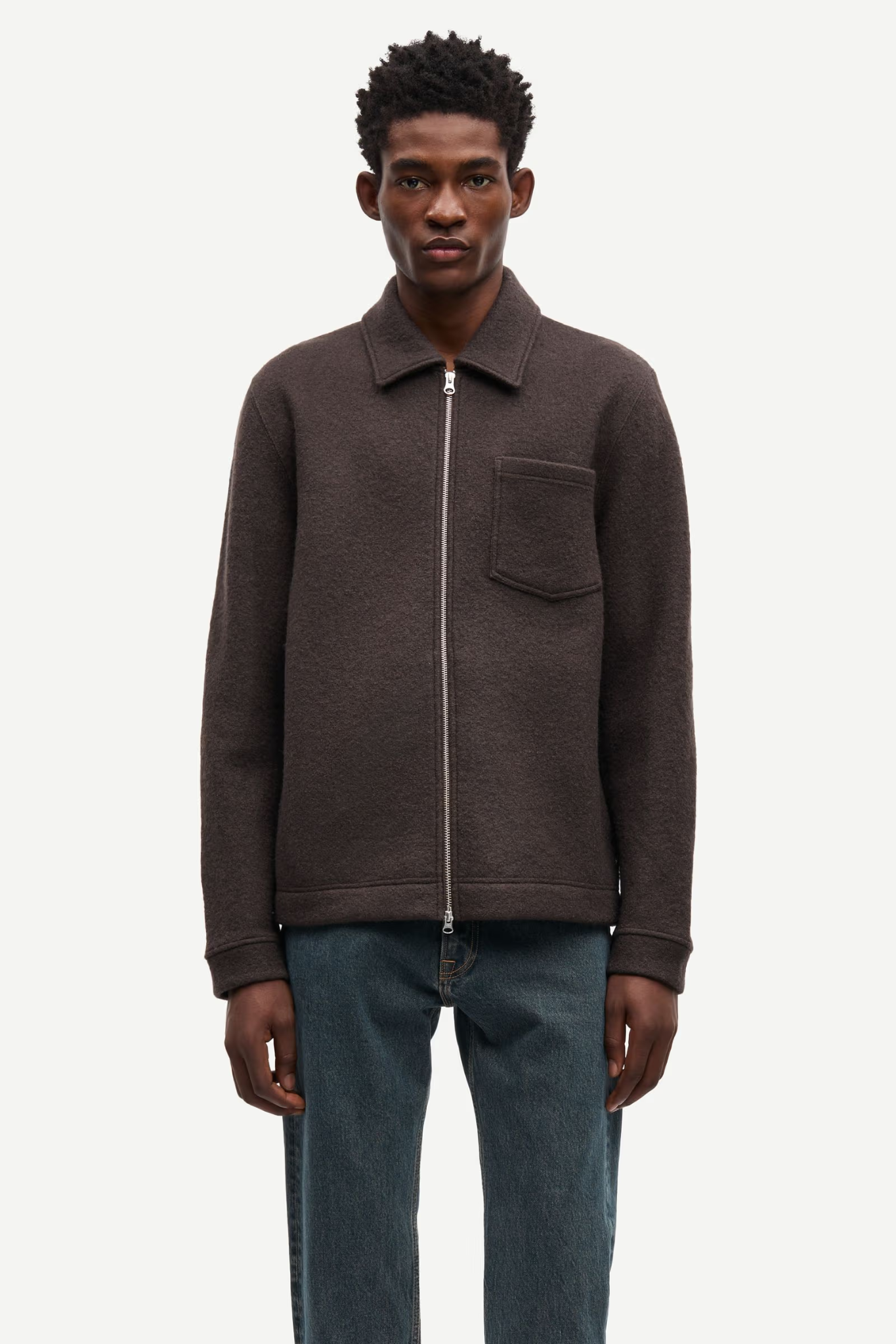 HANNES FULL ZIP - TURKISH COFFEE