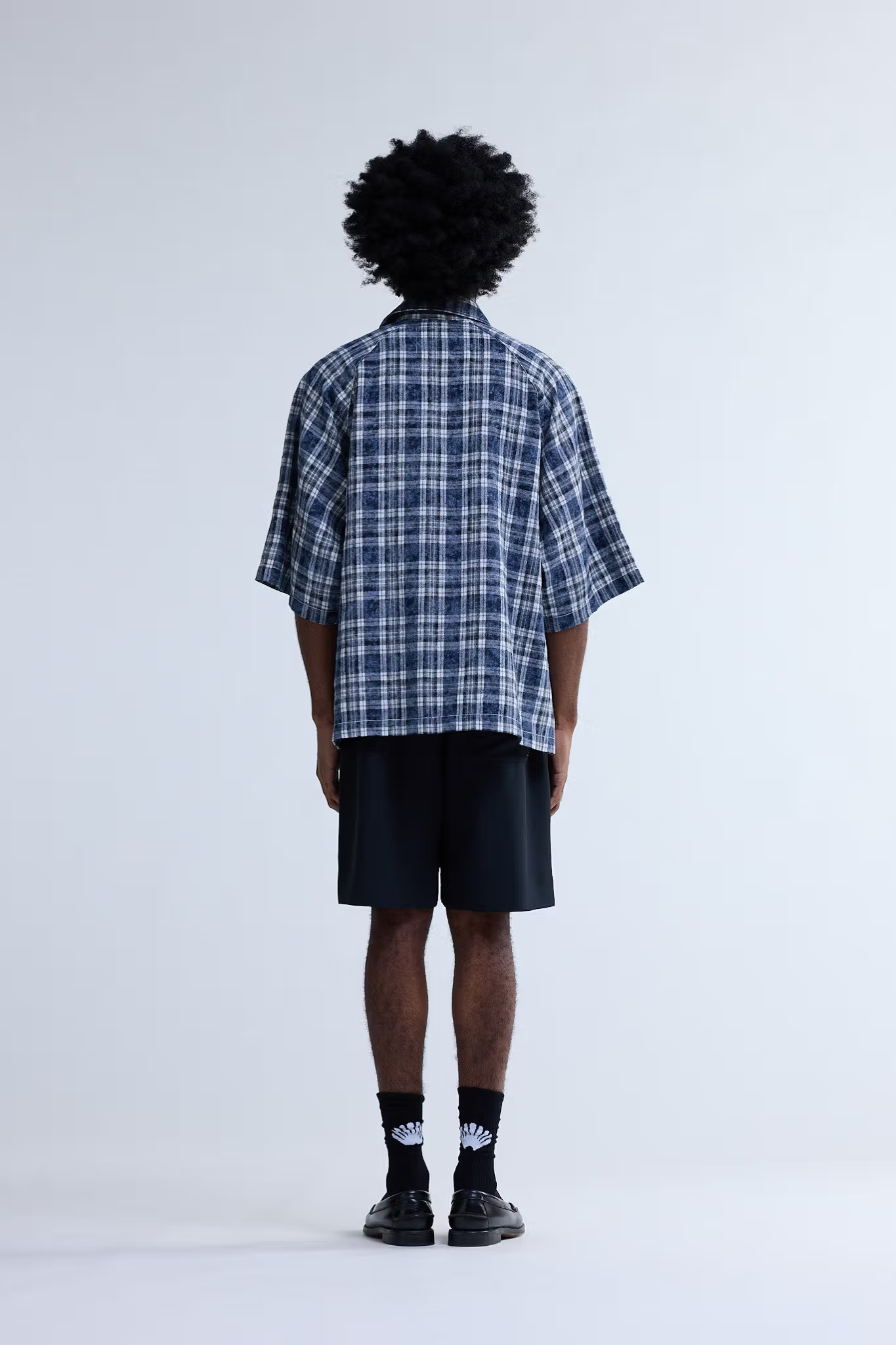 WIJK SHORT SLEEVES SHIRT - BLEACHED CHECK