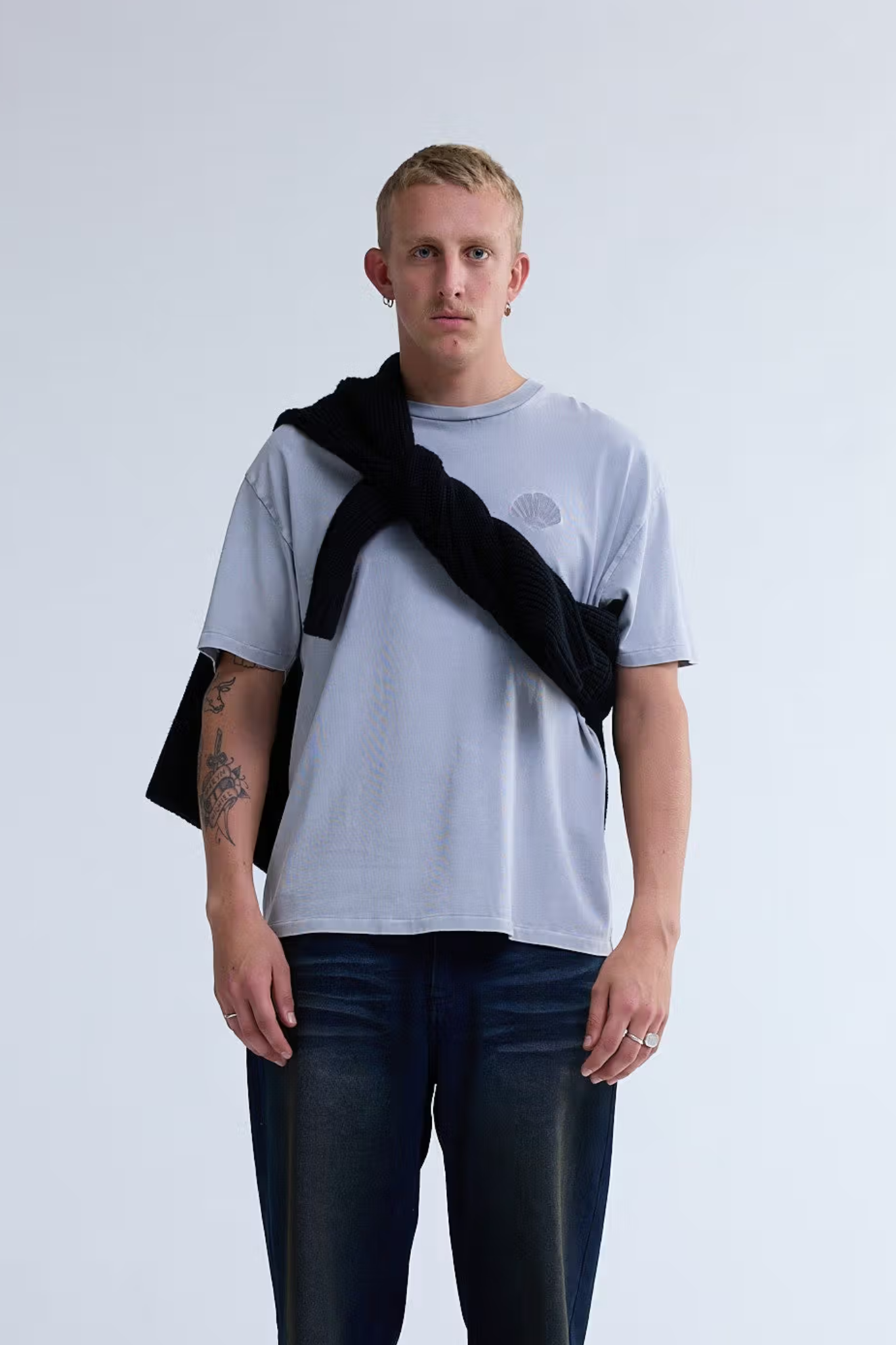 CHOP T-SHIRT - WASHED GREY