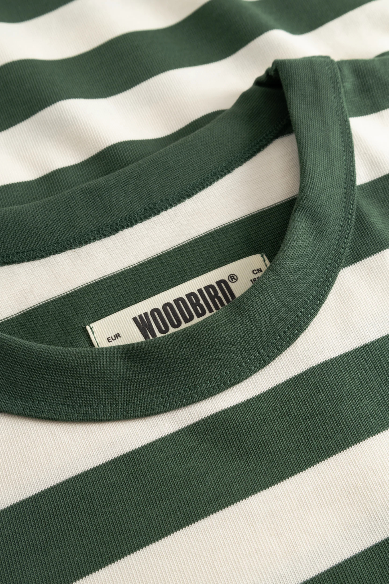 BEAM STRIPE T-SHIRT - PINE GREEN