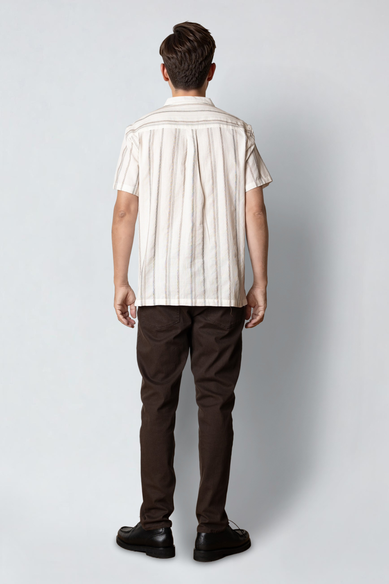 BOWLING EVALD S/S SHIRT - ECRU