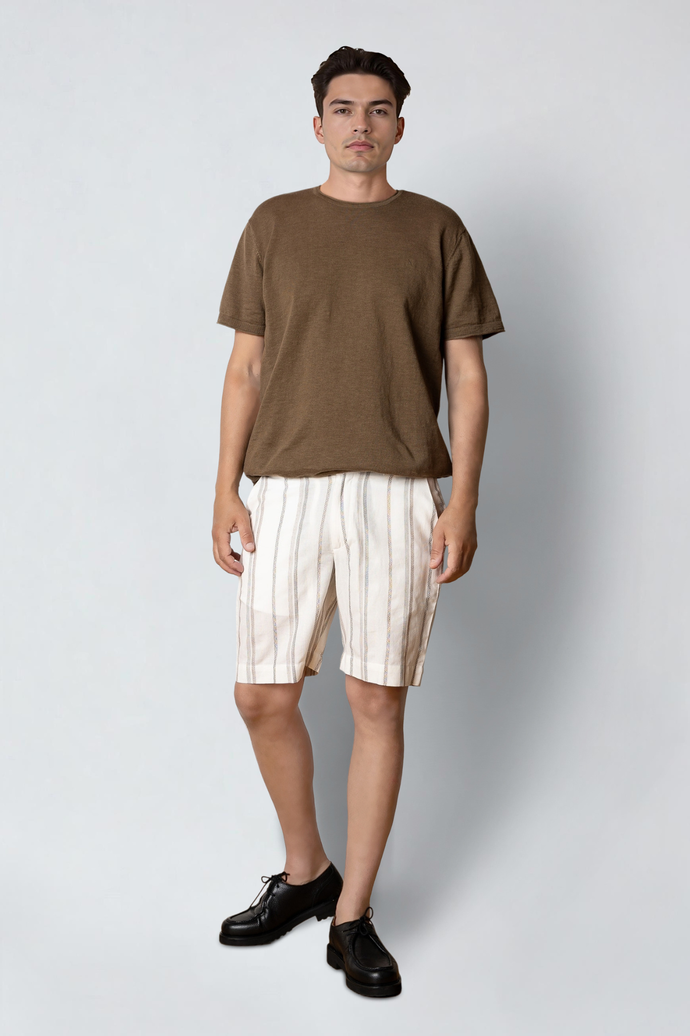 BARCELONA EVALD SHORTS - ECRU
