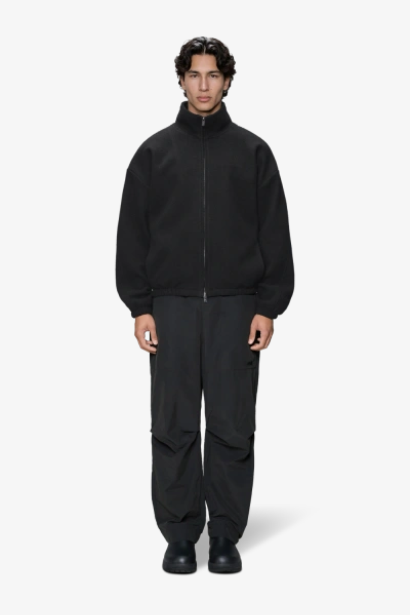 FLEECE ZIP JACKET - BARK