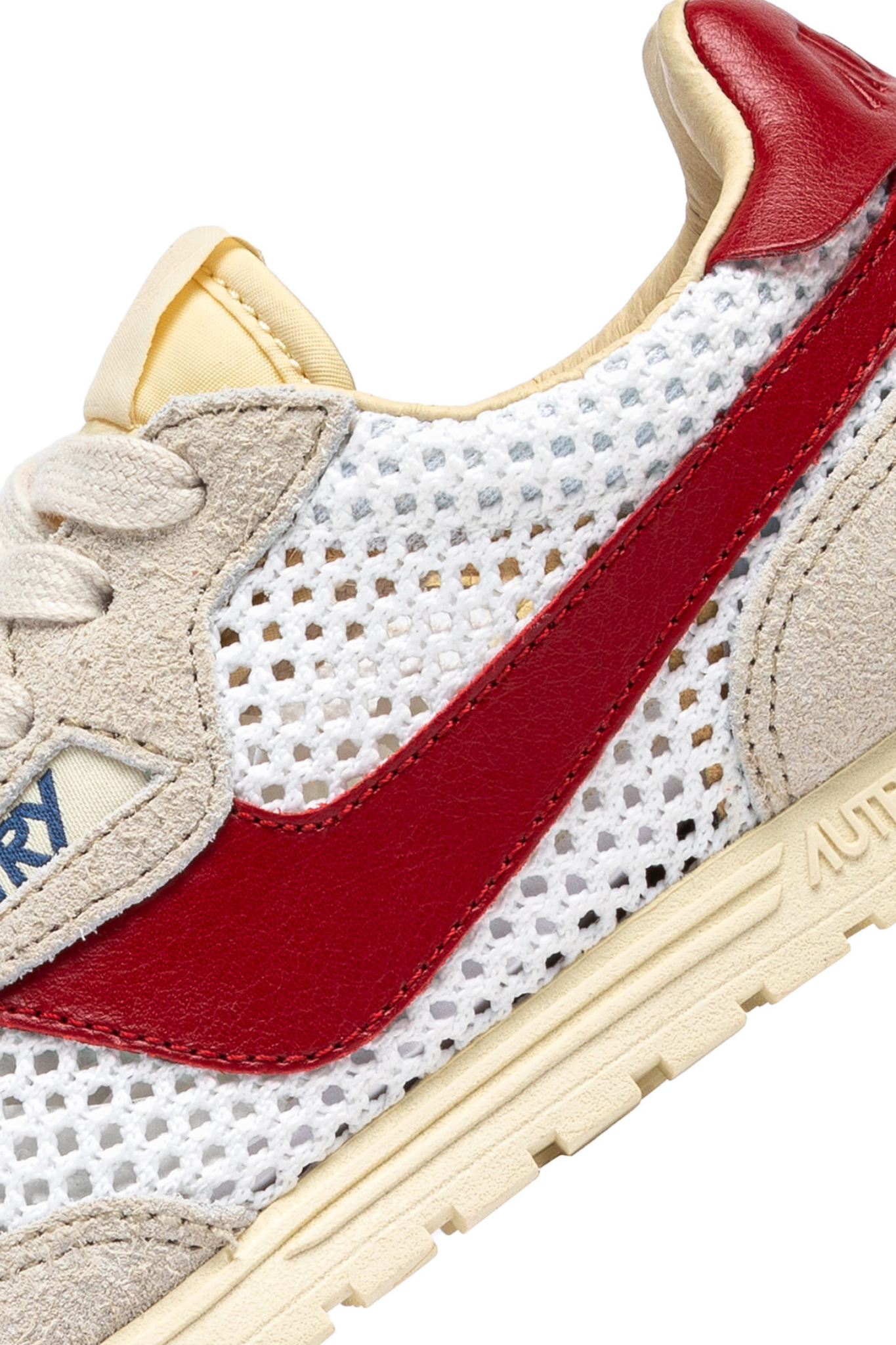 WSLW-KD05 - WINDSPIN LOW WOMEN SNEAKERS - KNIT/SUELEA WHT/RED