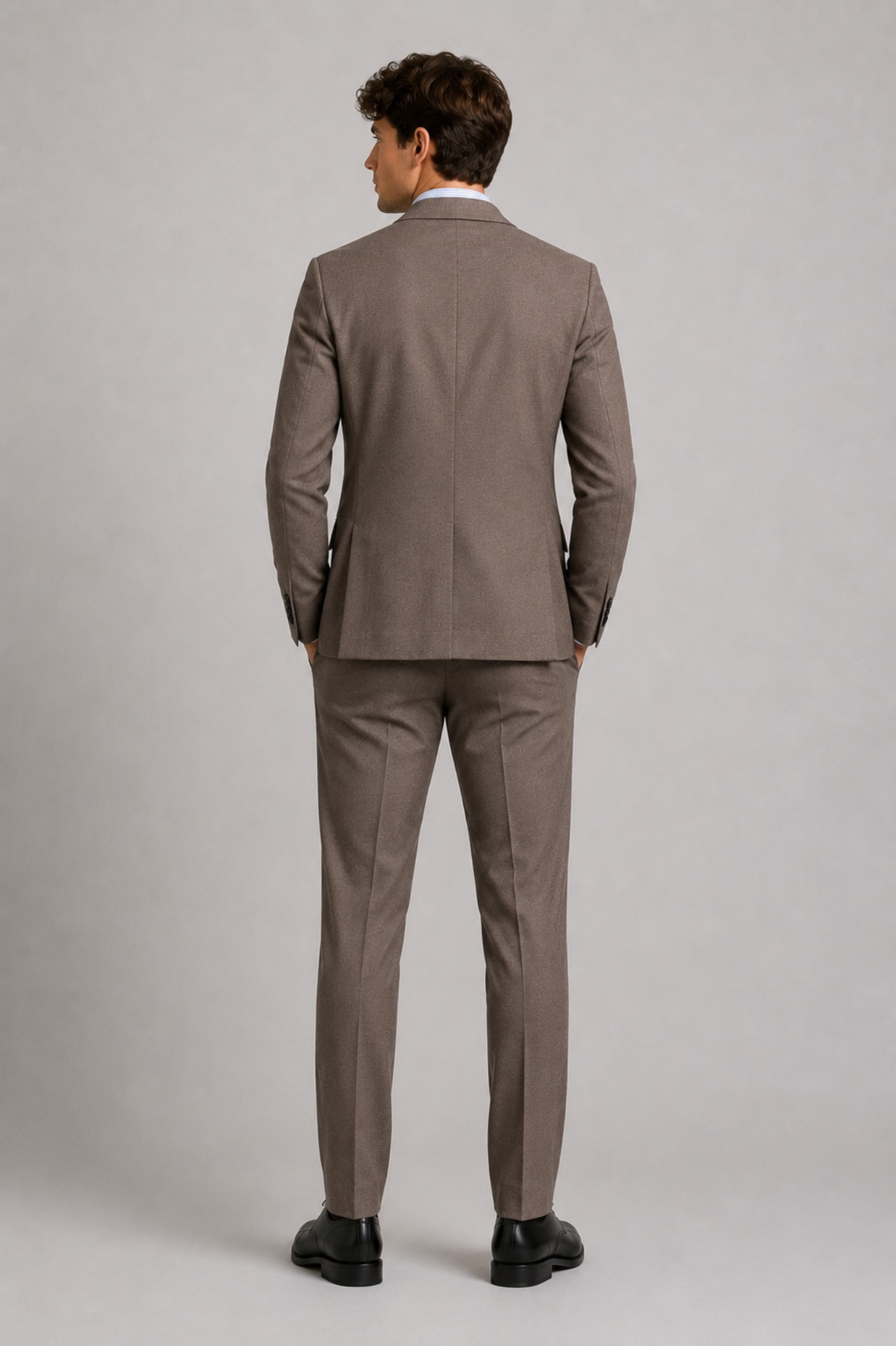 BRENDON JERSEY BLAZER - DARK KHAKI
