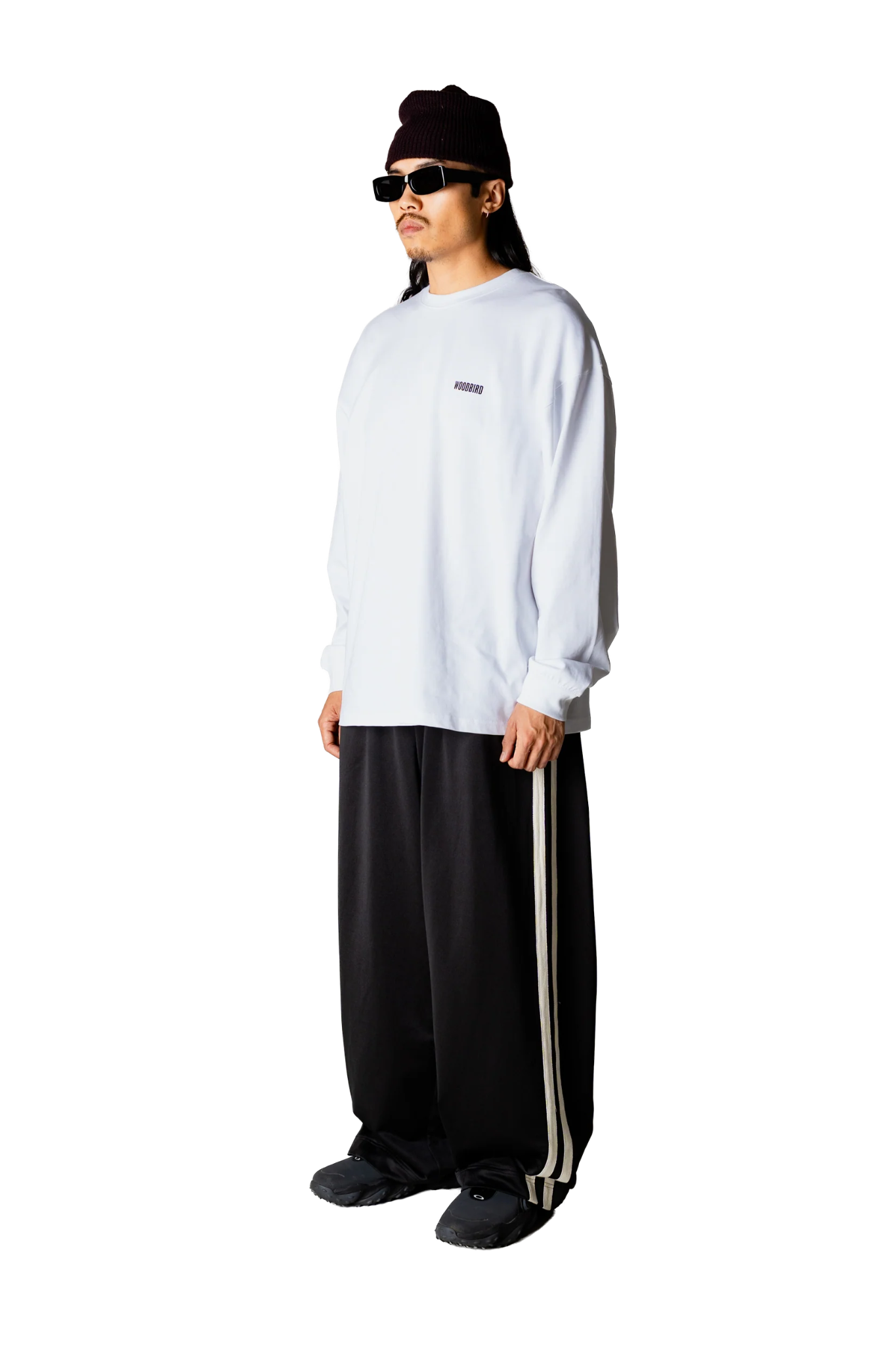 JOES LONGSLEEVE LOGO T-SHIRT - WHITE