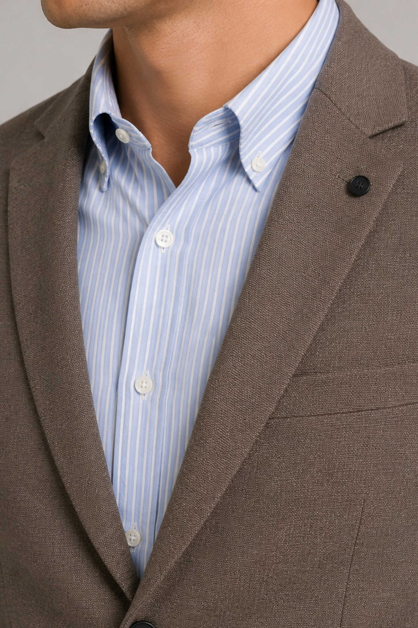 BRENDON JERSEY BLAZER - DARK KHAKI