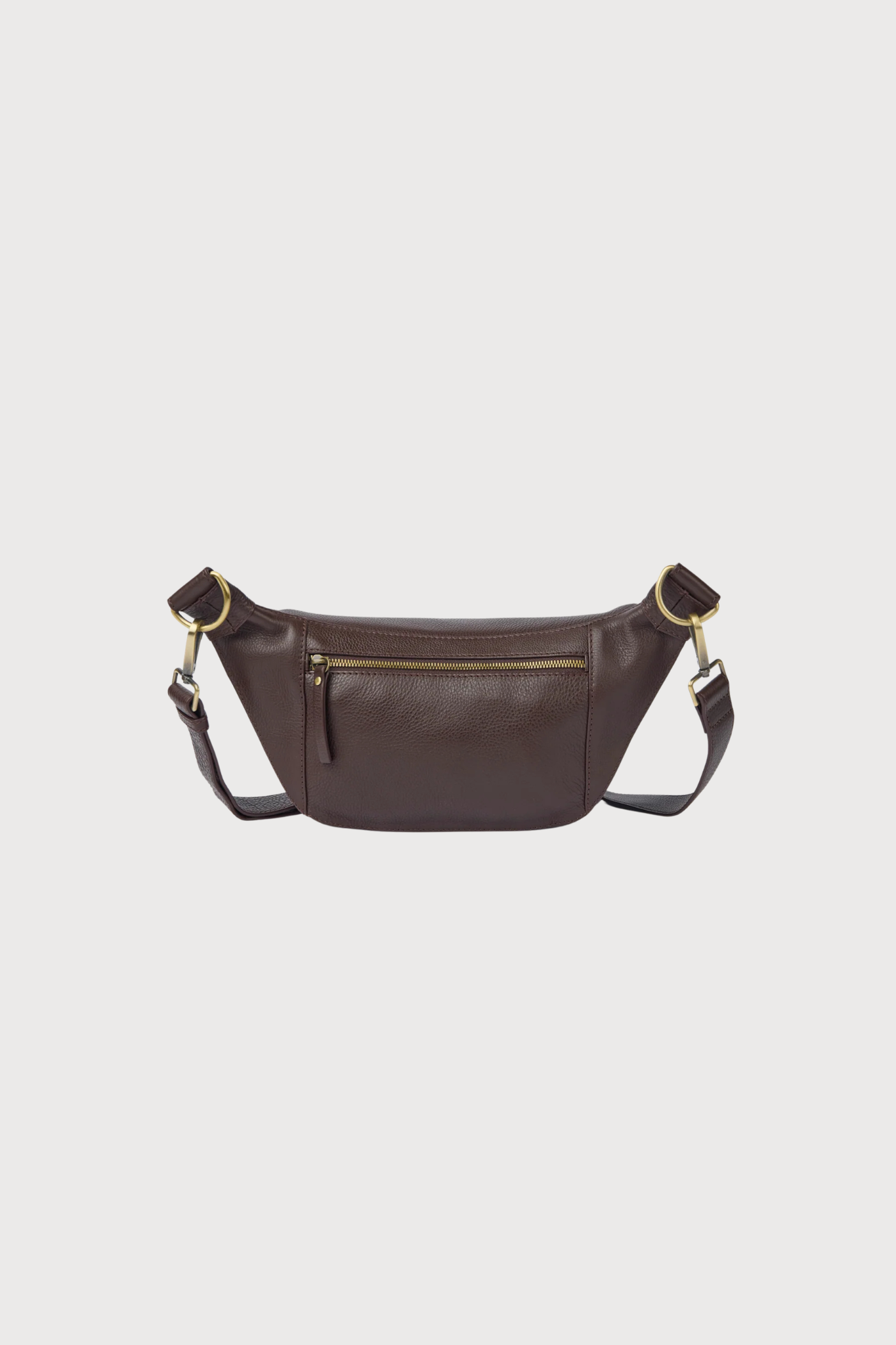 DREW DUM BAG - CHOCOLATE SOFT GRAIN LEATHER