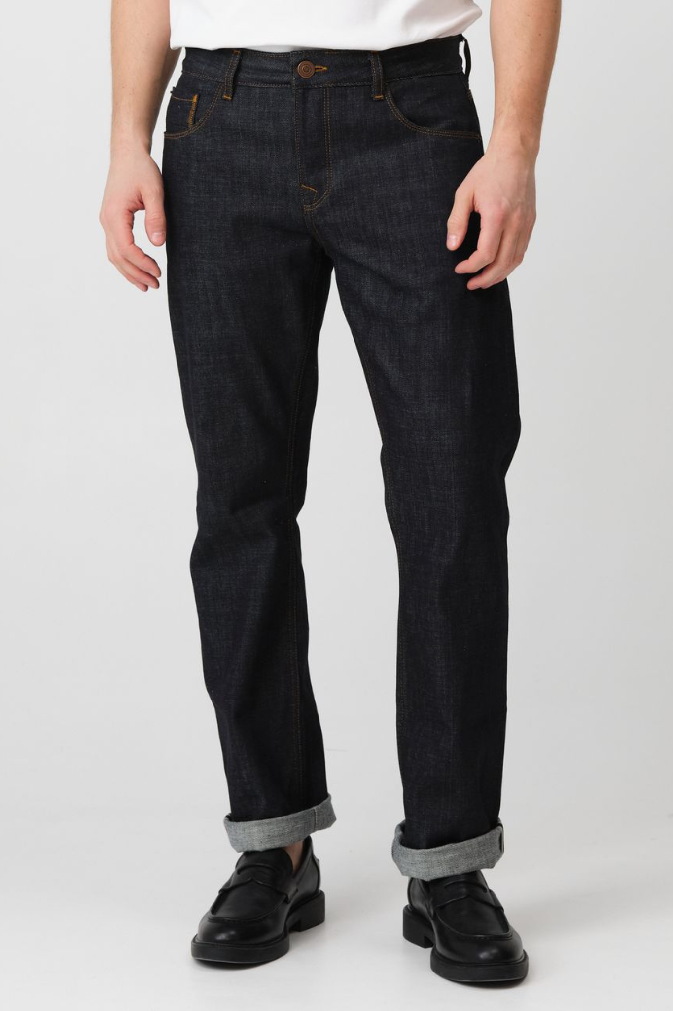 JADEN JEANS - DARK BLUE SELVEDGE