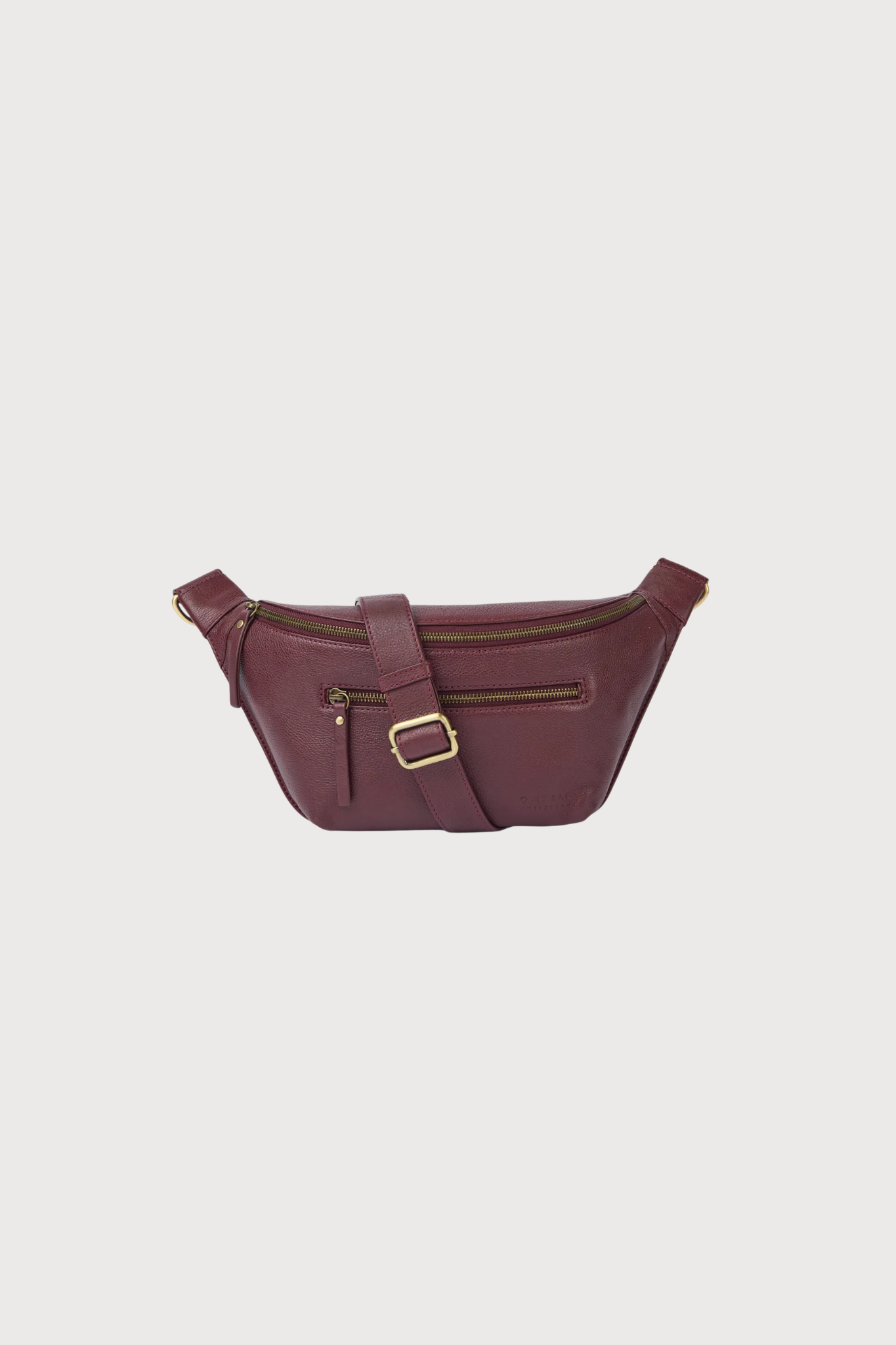 DREW DUM BAG - DARK CHERRY SOFT GRAIN LEATHER