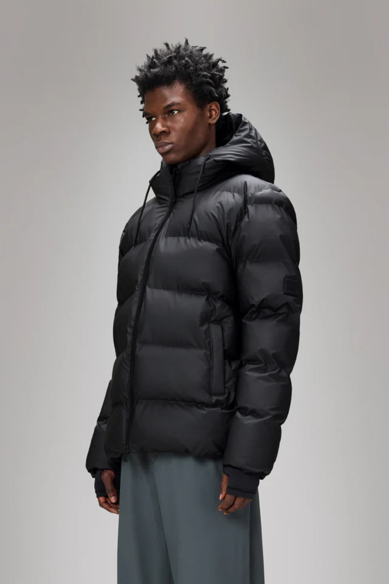 ALTA PUFFER JACKET W3T3 - BLACK GRAIN