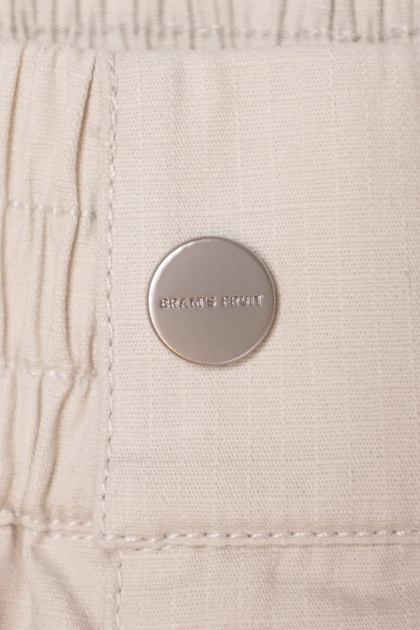 RIPSTOP TEXT LOGO PANTS - OFF WHITE