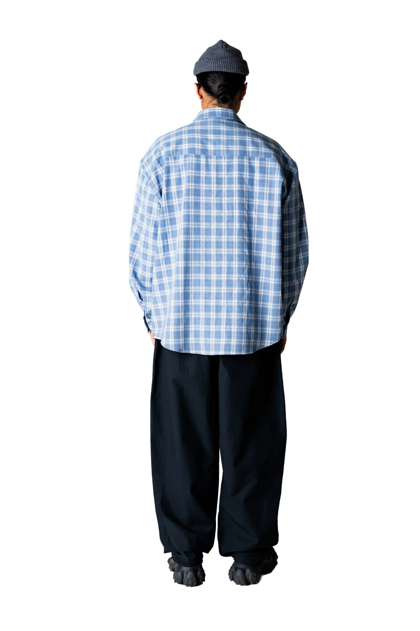 JONG DOBBY CHECK SHIRT - LIGHT BLUE