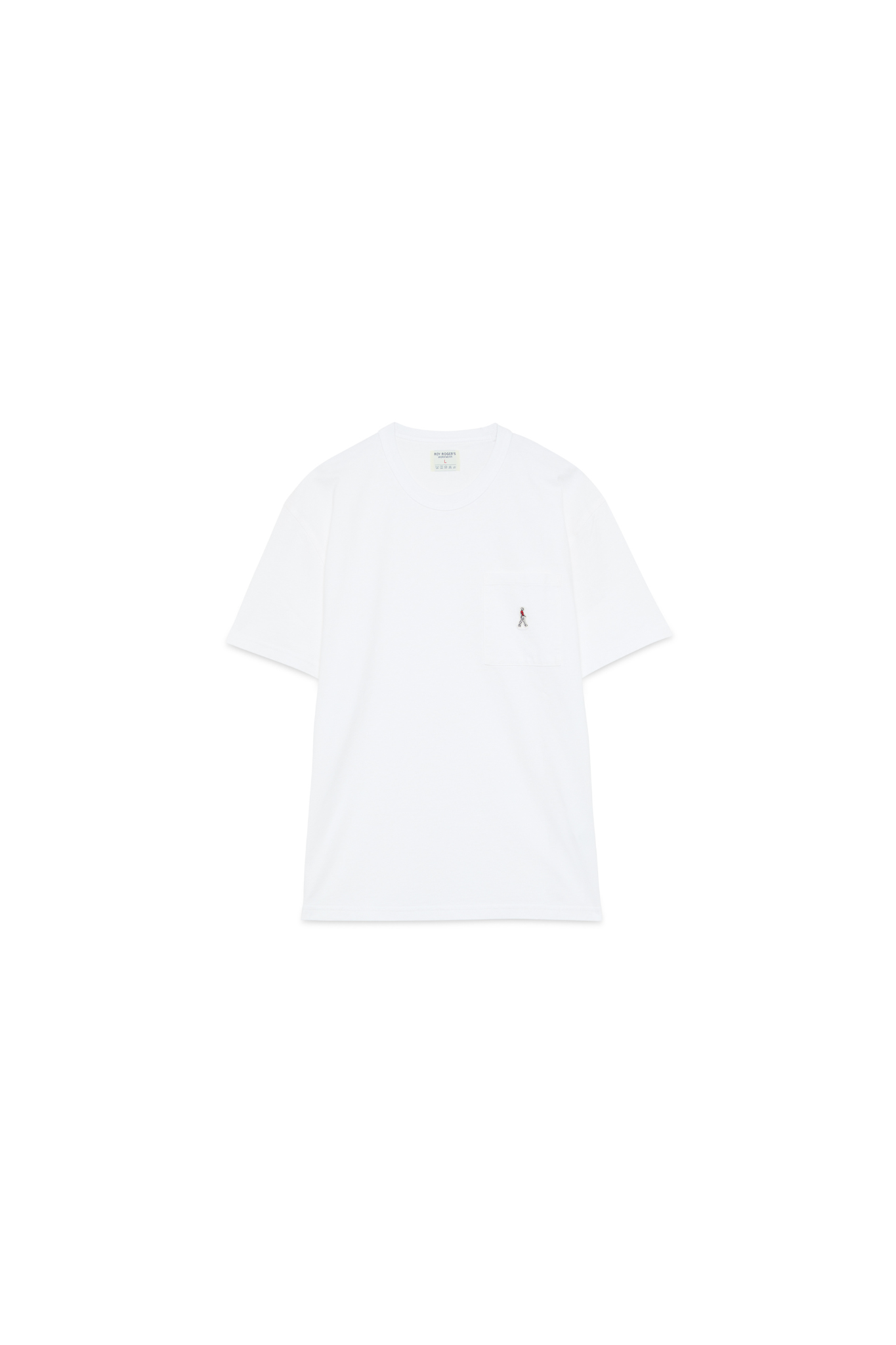 T-SHIRT POCKET HEAVY JERSEY DYED - WHITE