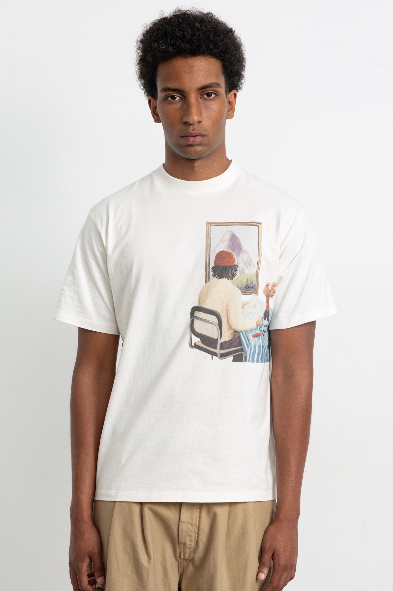 ROOM T-SHIRT - PLAIN OFF WHITE