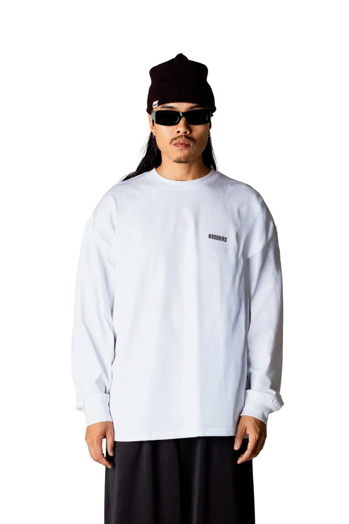 JOES LONGSLEEVE LOGO T-SHIRT - WHITE