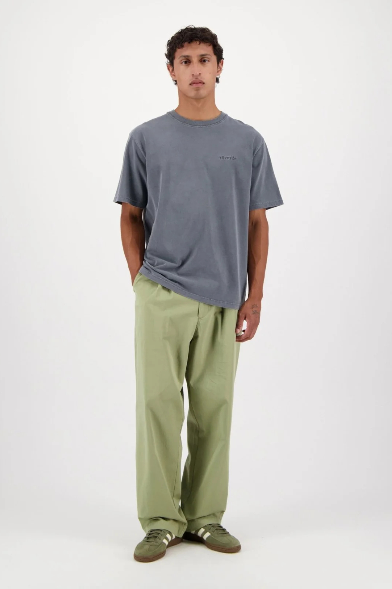 STONEWASHED T-SHIRT - WASHED BLACK