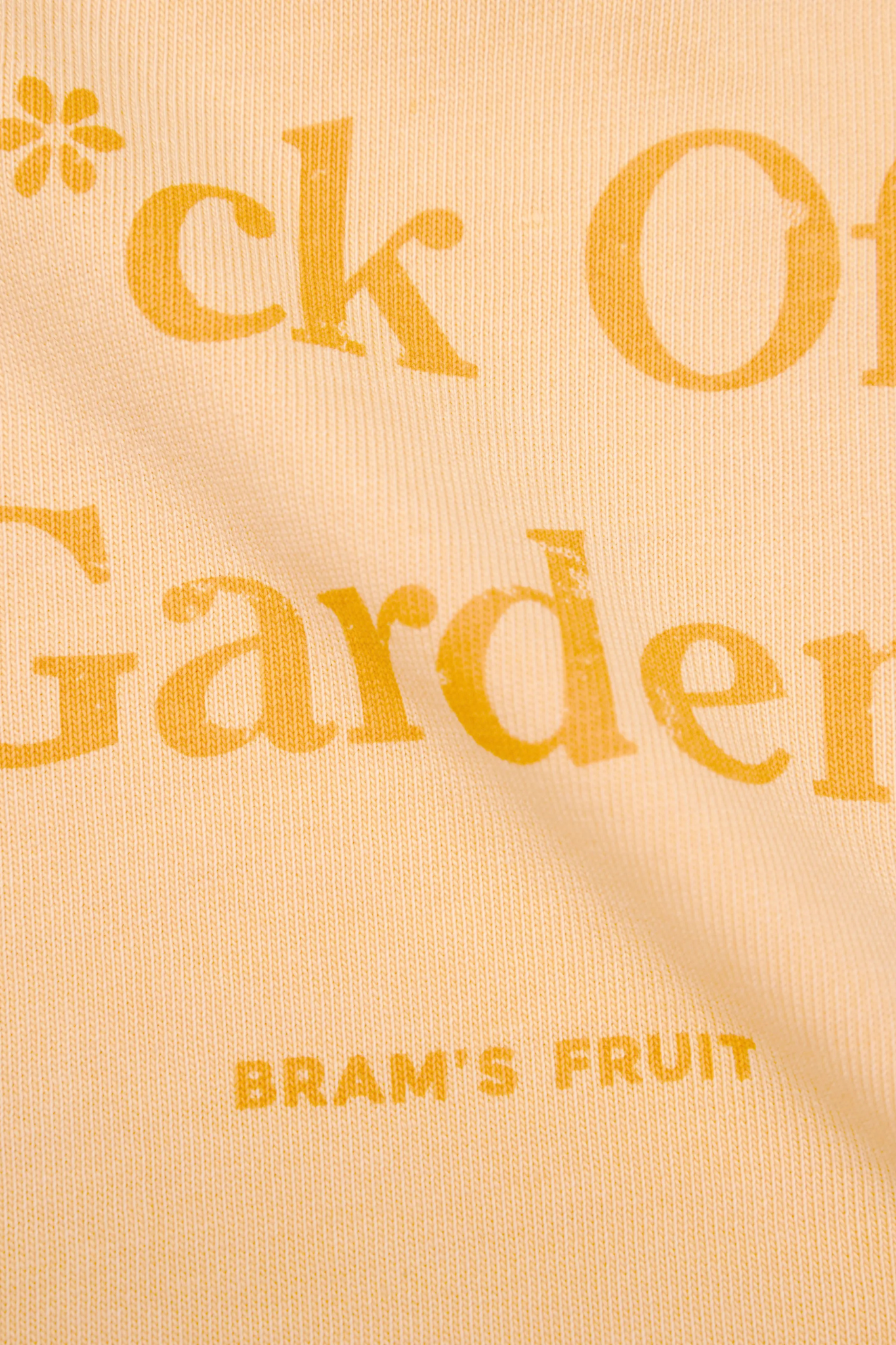 FUCK OFF T-SHIRT DISTRESSED - WASHED ORANGE