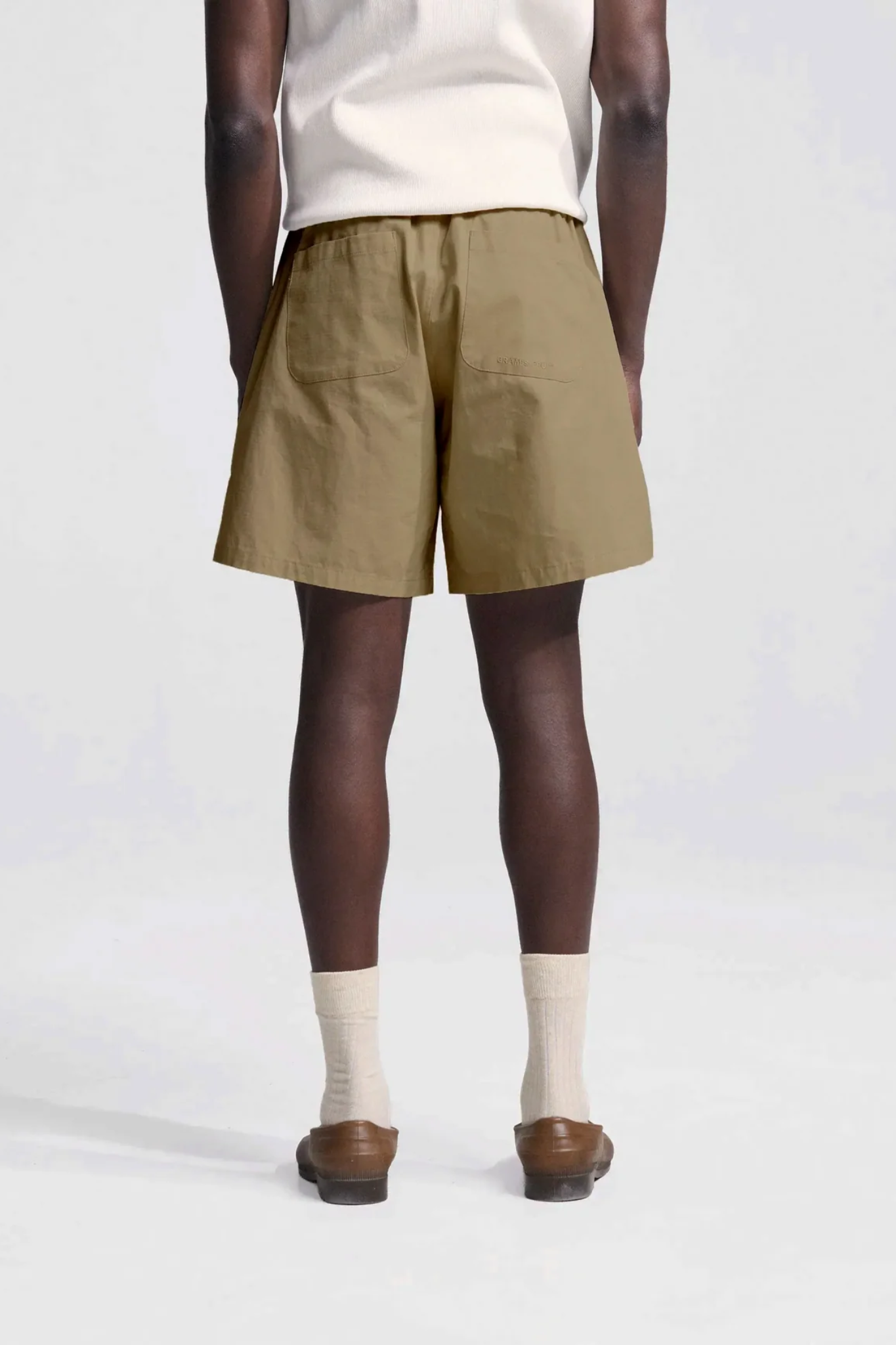 RIPSTOP TEXT LOGO SHORTS - OLIVE GREEN