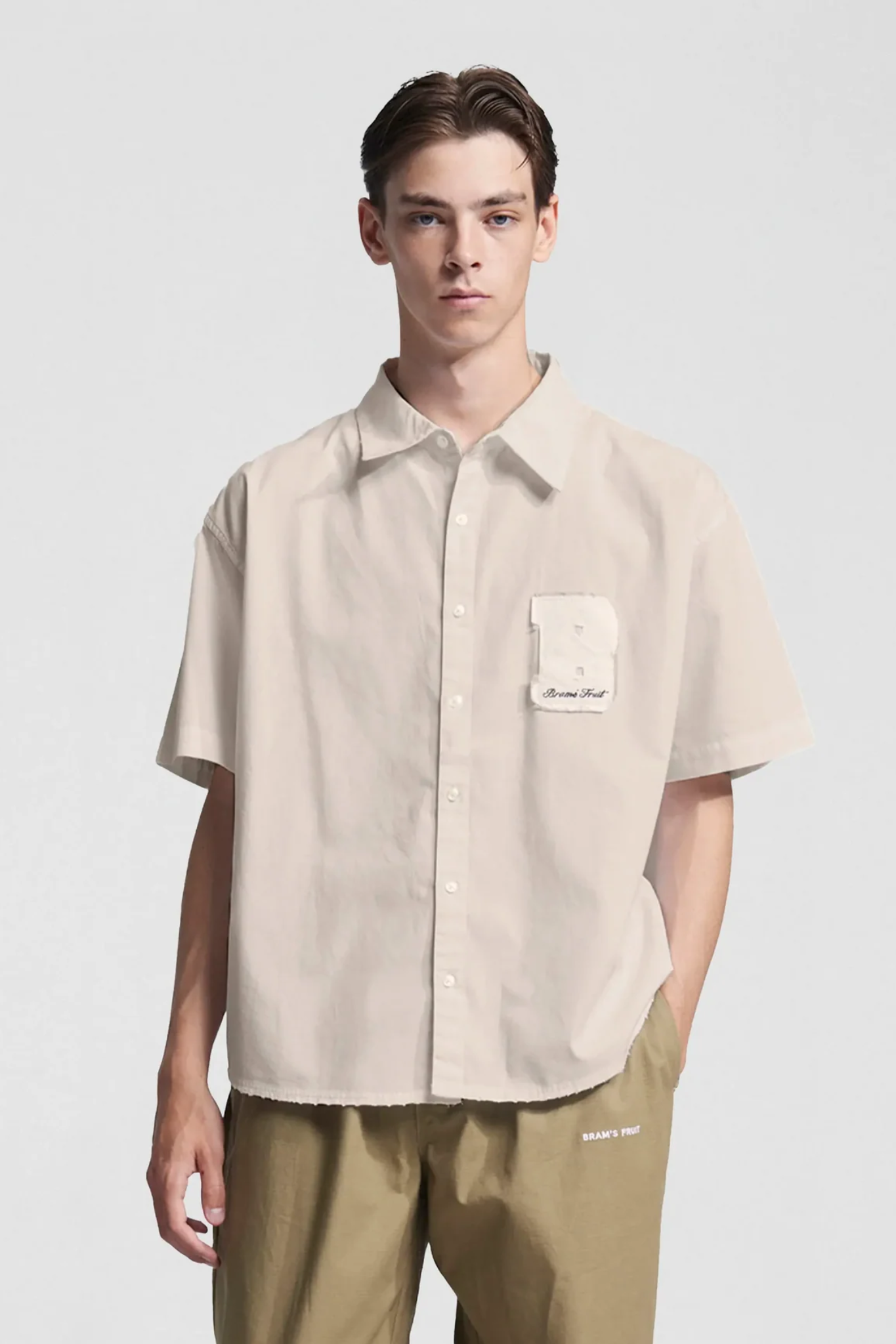 SHORTSLEEVE VARSITY SHIRT - DESERT