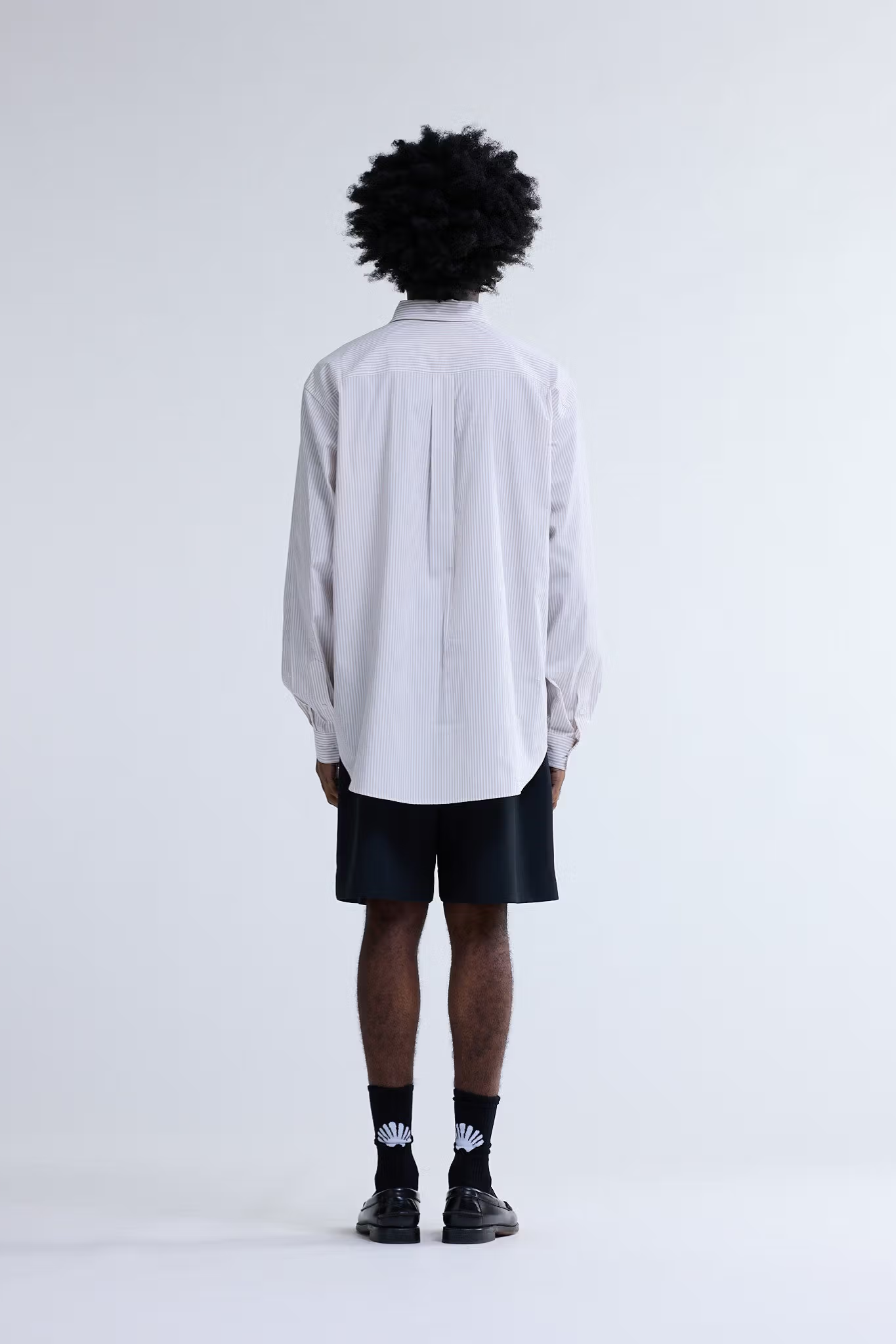 BEACH SHIRT - STRIPE BEIGE