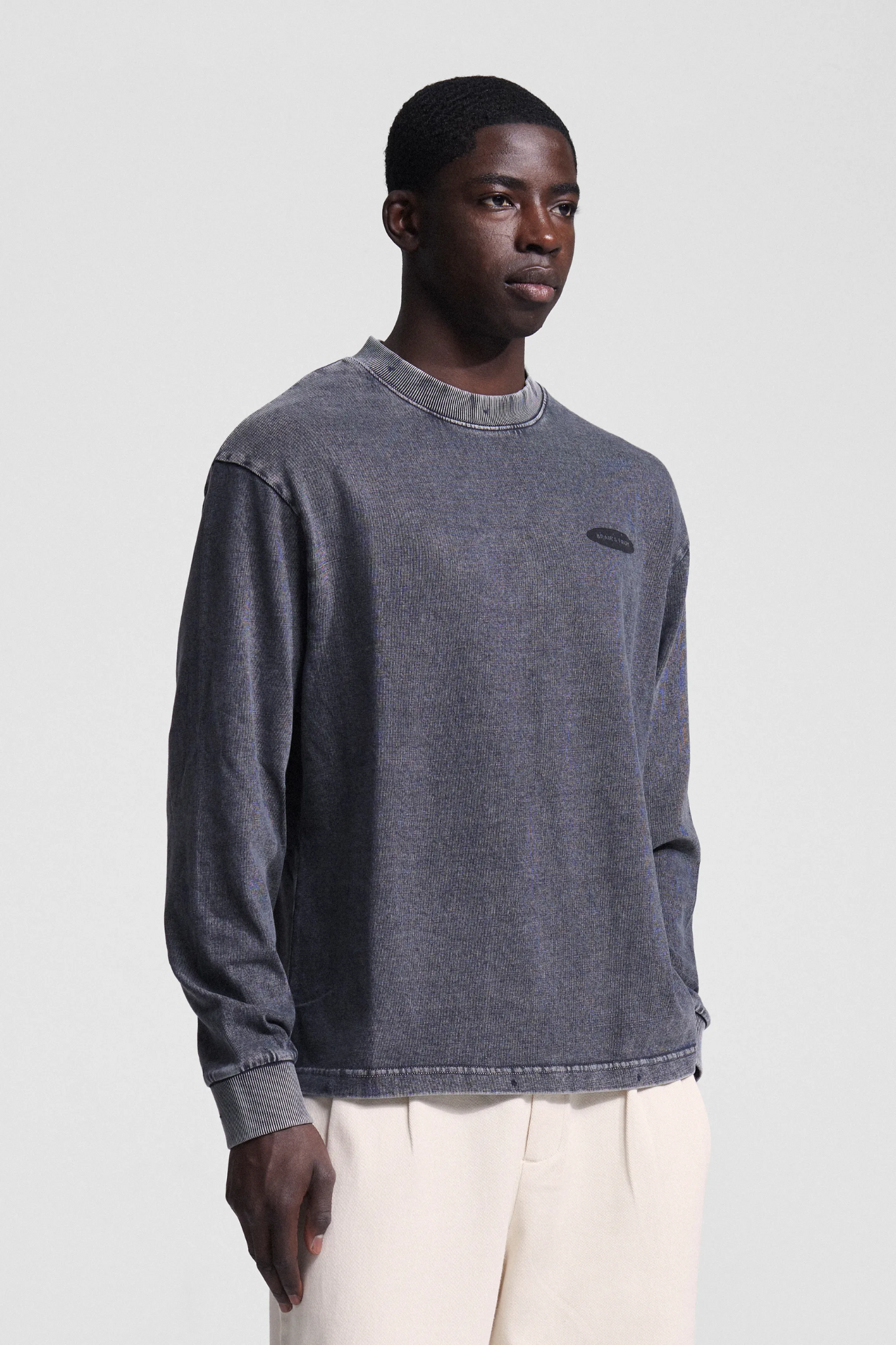 F*CK OFF I'M GARDENING LONGSLEEVE T-SHIRT - WASHED CHARCOAL