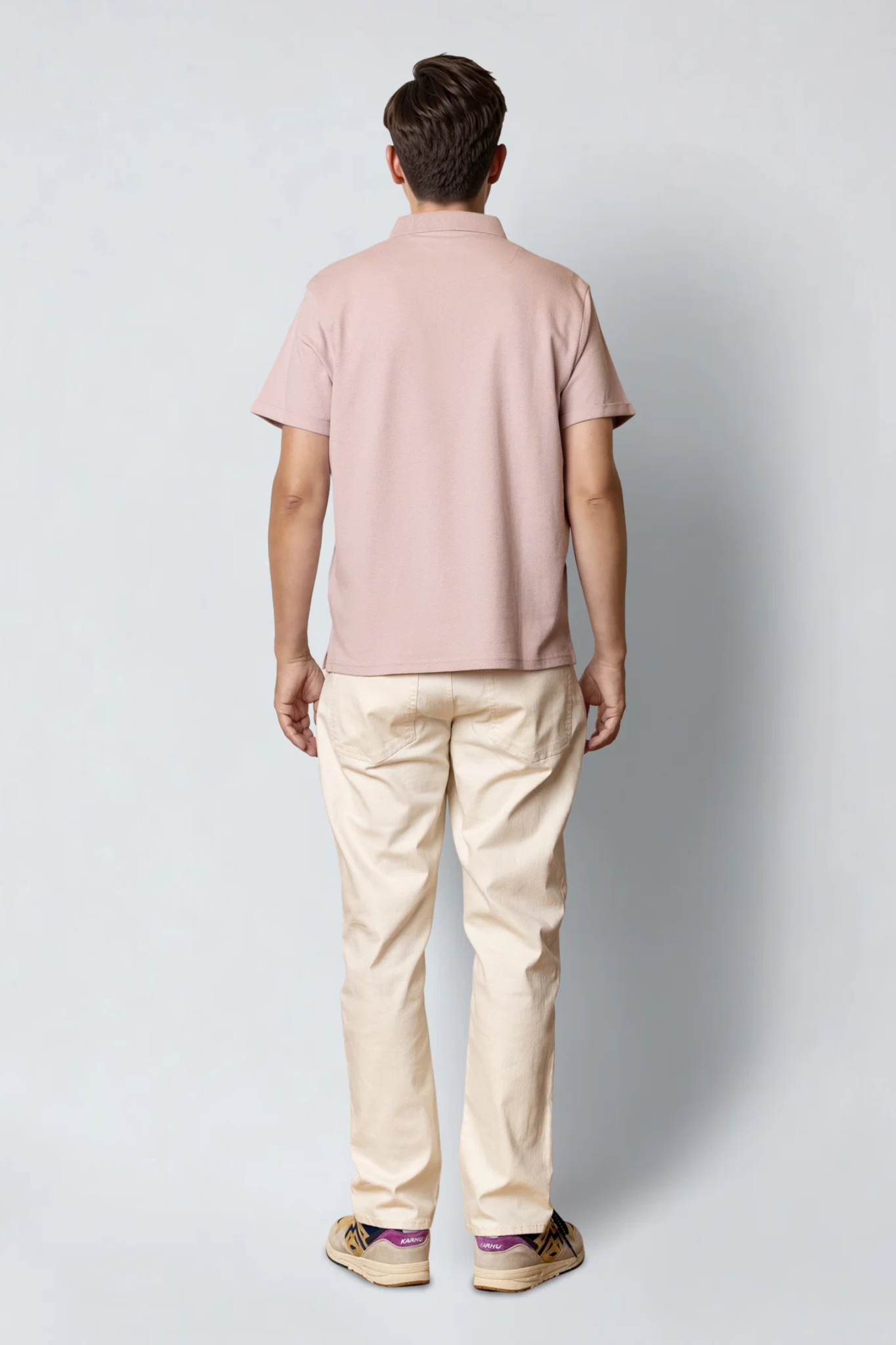 SILKEBORG STRETCH POLO - VIOLET ICE