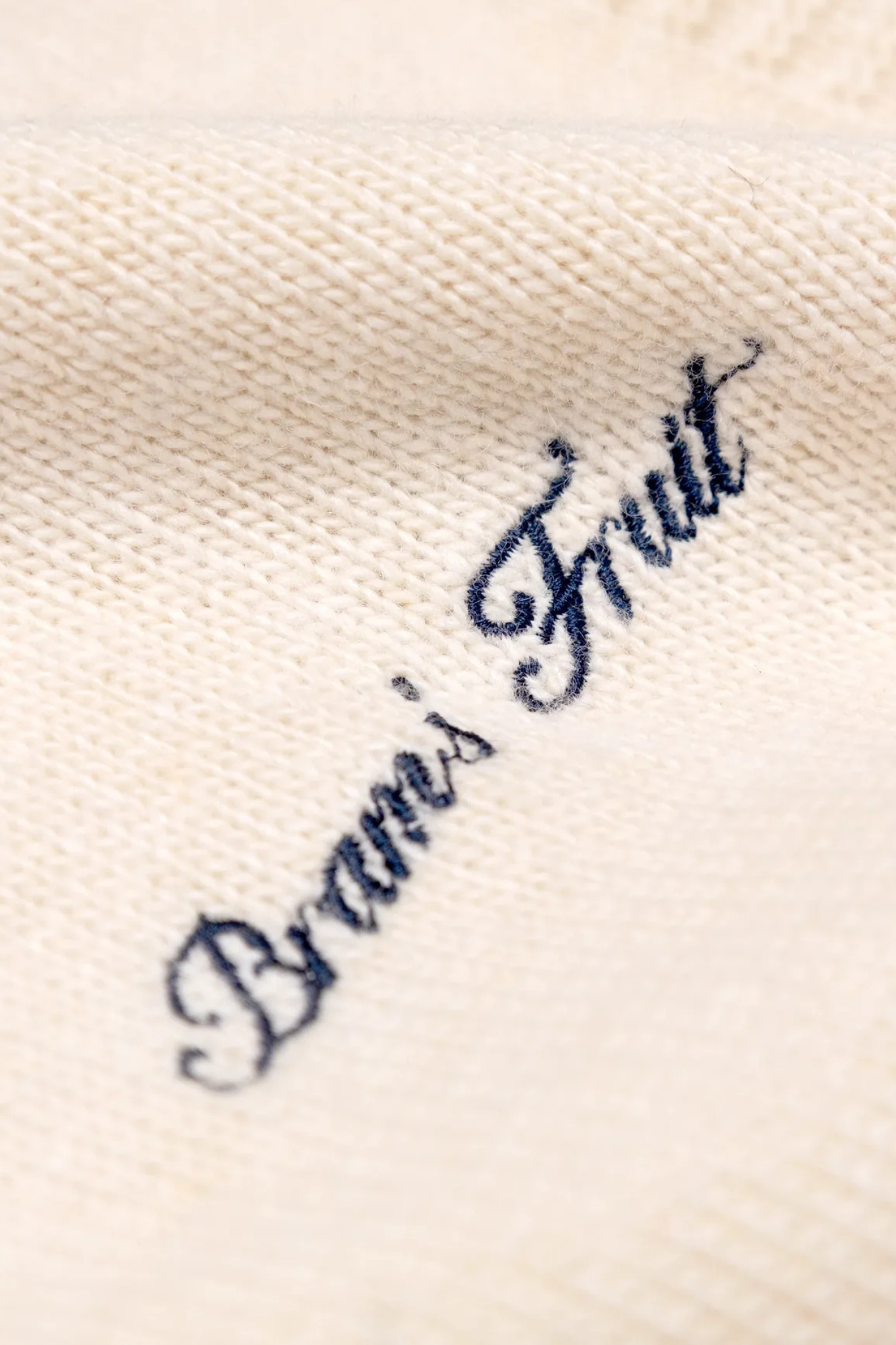SCRIPT LOGO BUTTON UP KNIT - SAND