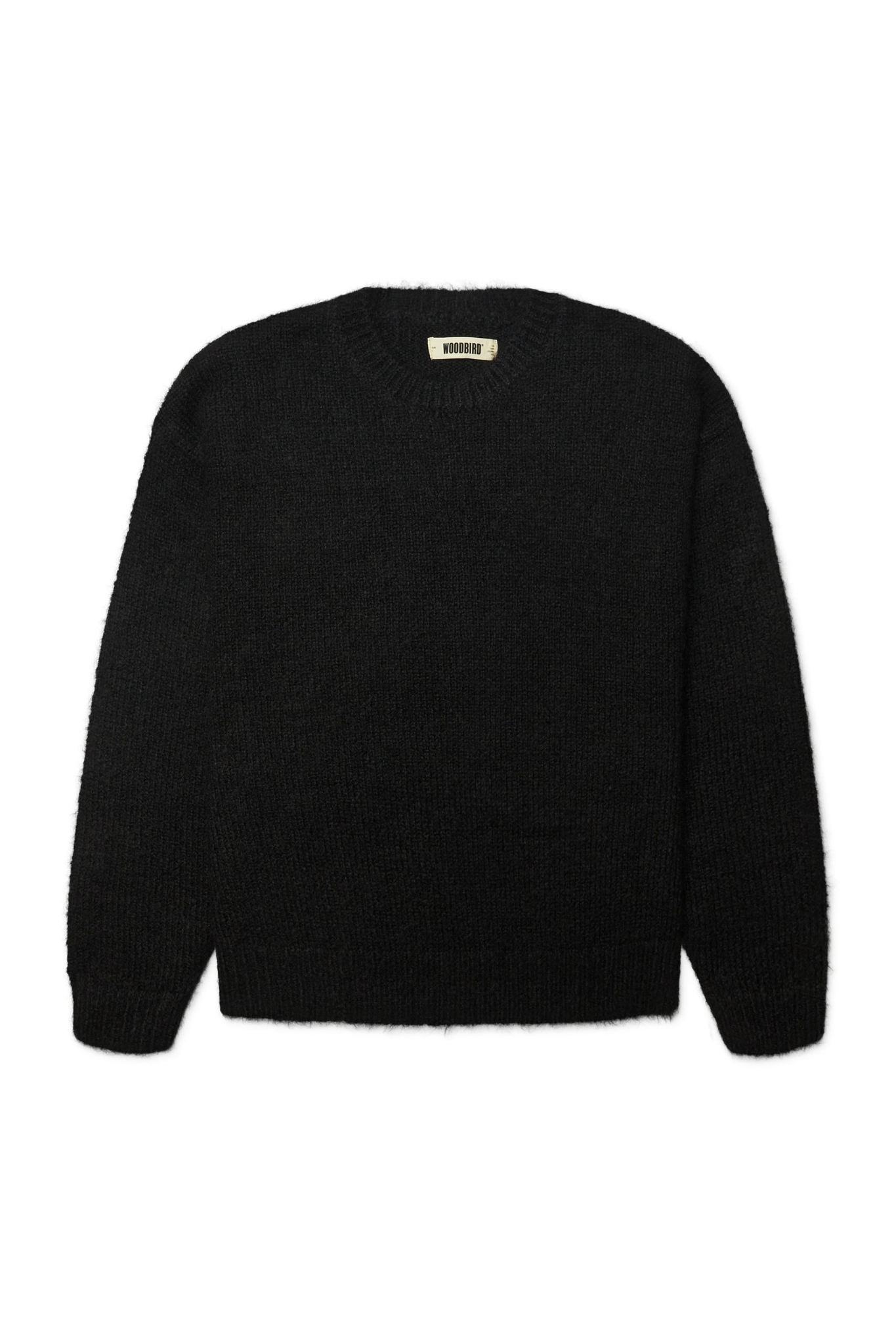 KURT MOHAIRY CREWNECK - BLACK