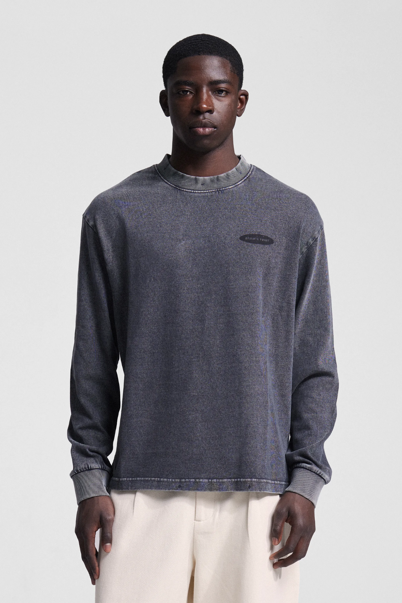 F*CK OFF I'M GARDENING LONGSLEEVE T-SHIRT - WASHED CHARCOAL