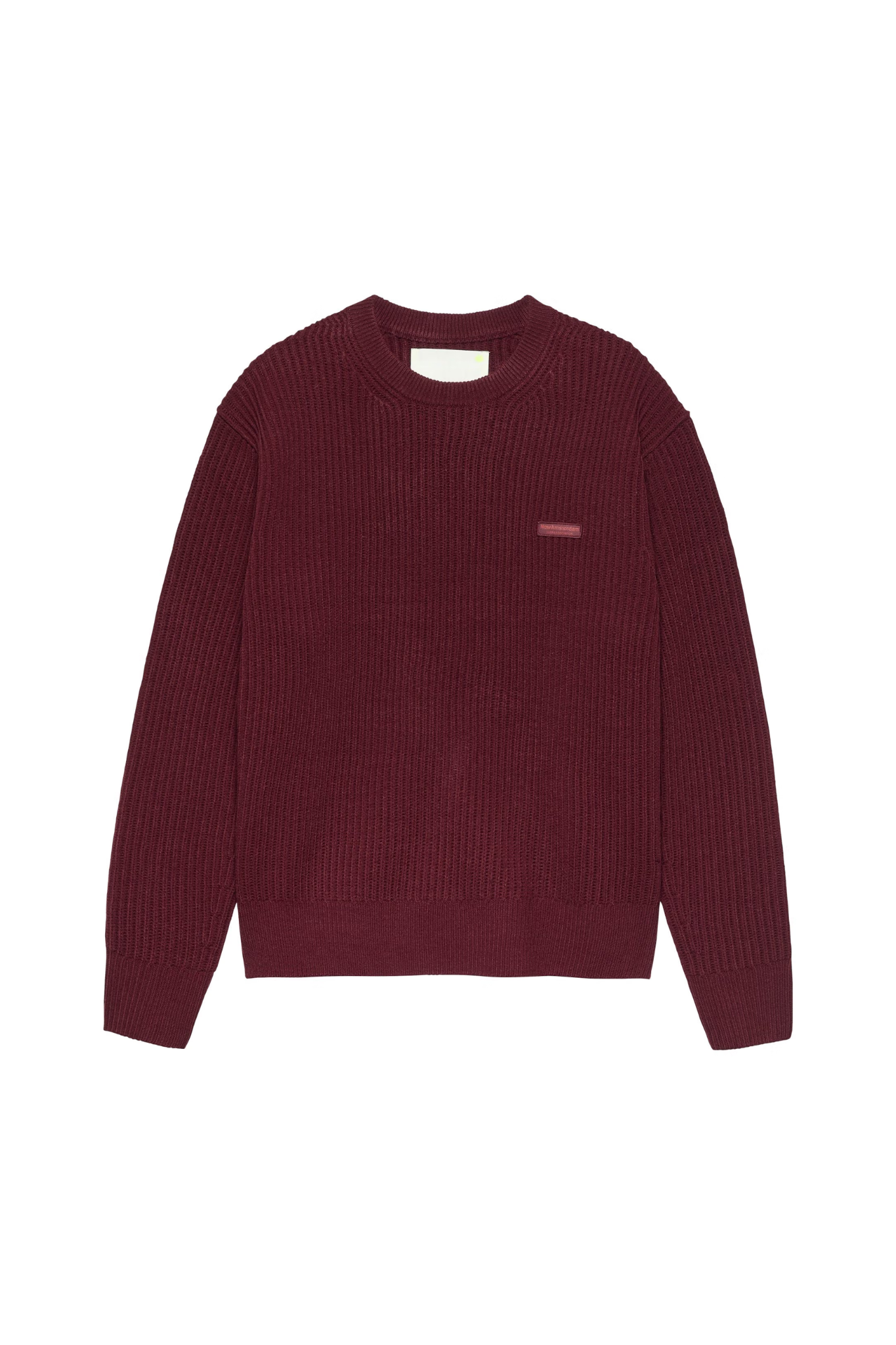 KNITTED CREWNECK - BURGUNDY