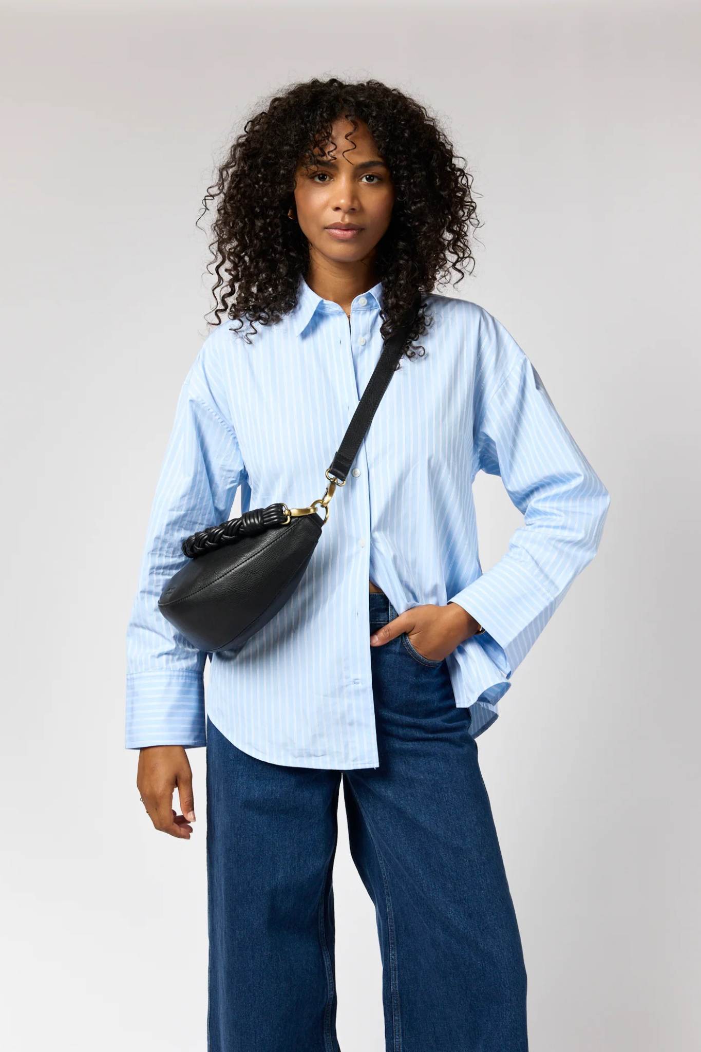 LEO BAG - BLACK SOFT GRAIN LEATHER