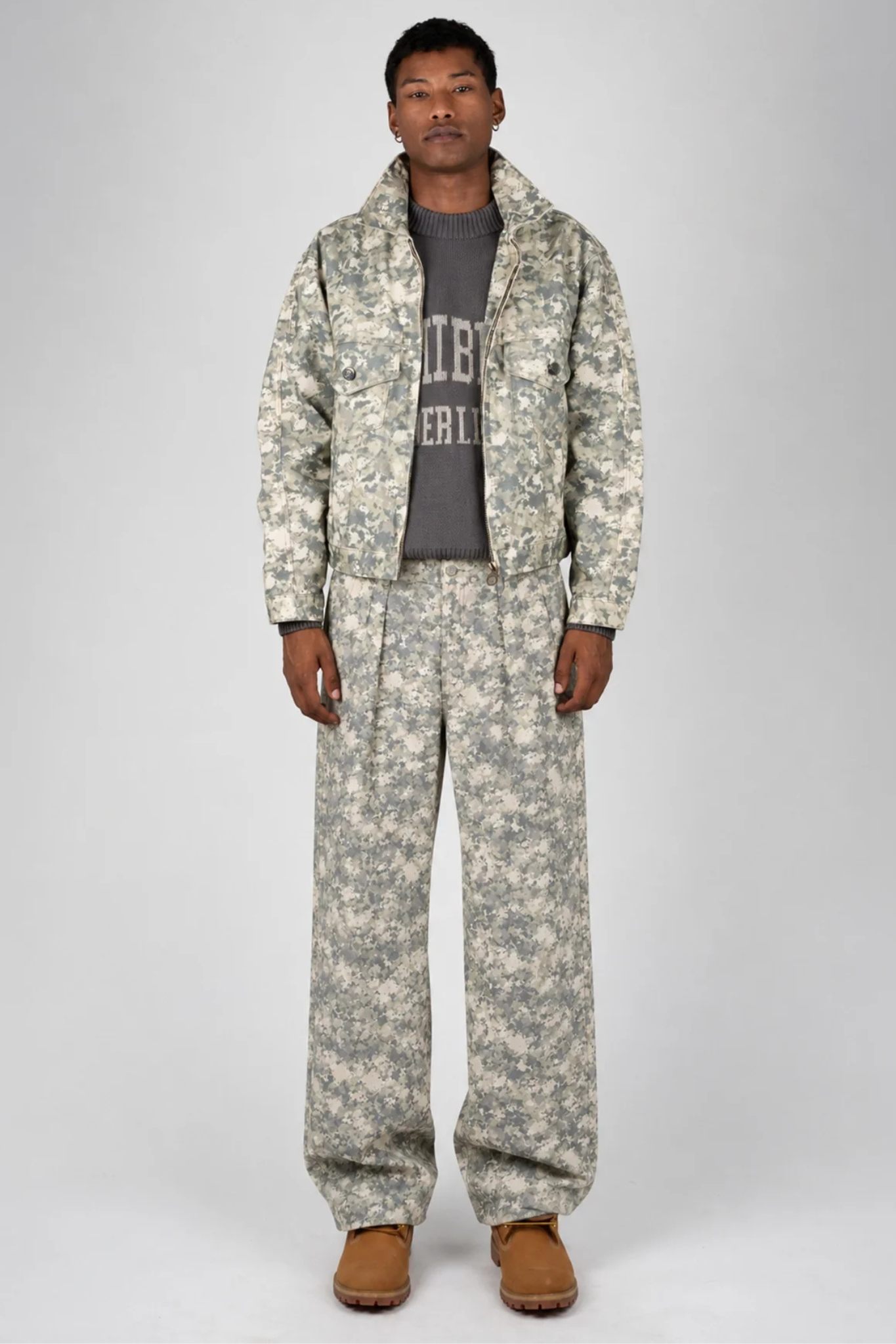 SAINT VÈRAN DENIM PANTS - CAMOUFLAGE