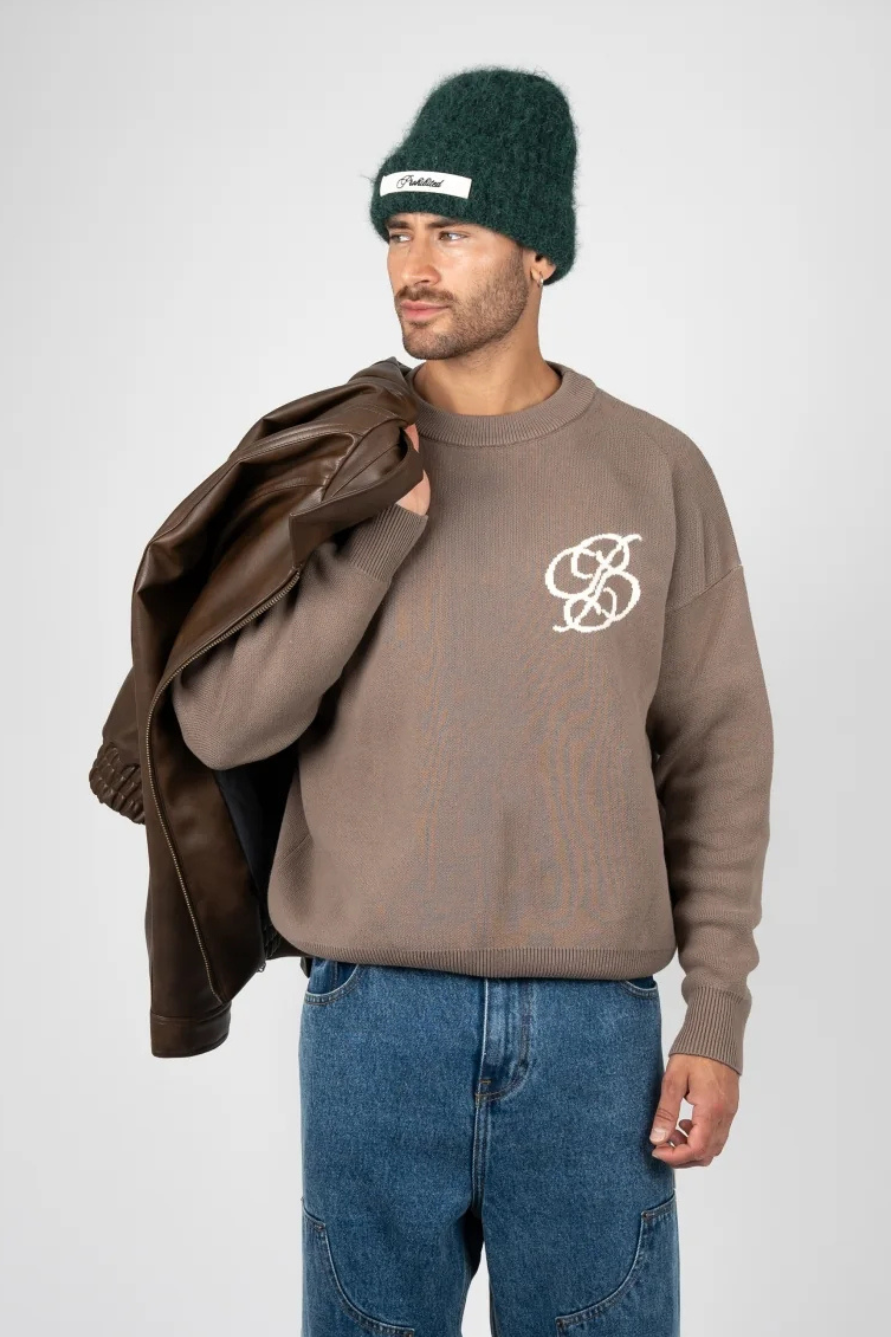ACADEMY KNIT SWEATER - STONE