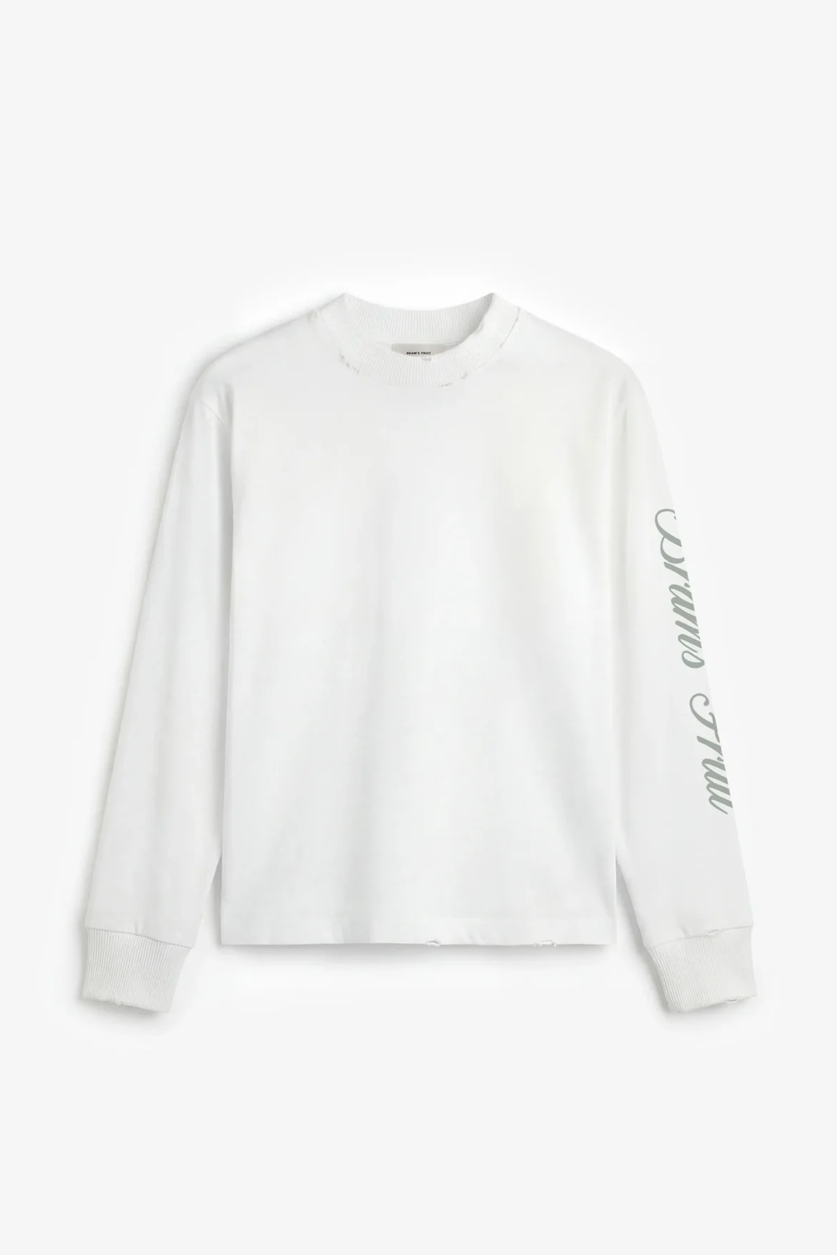 DISTRESSED SCRIPT LOGO LONGSLEEVE - OFF-WHITE