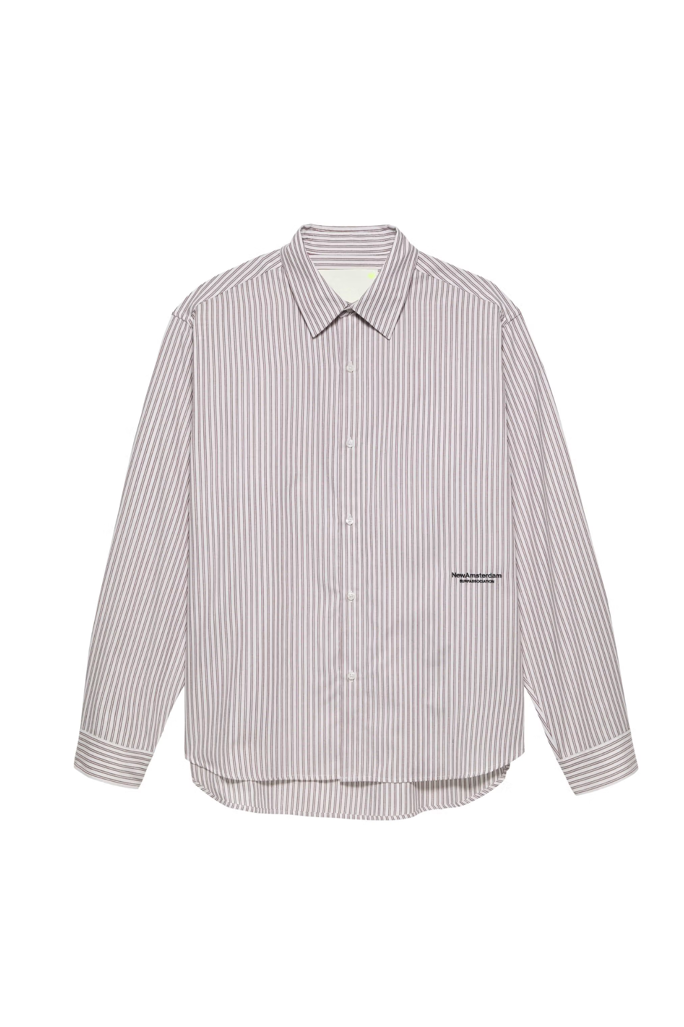 BEACH SHIRT - WHITE/RED STRIPE