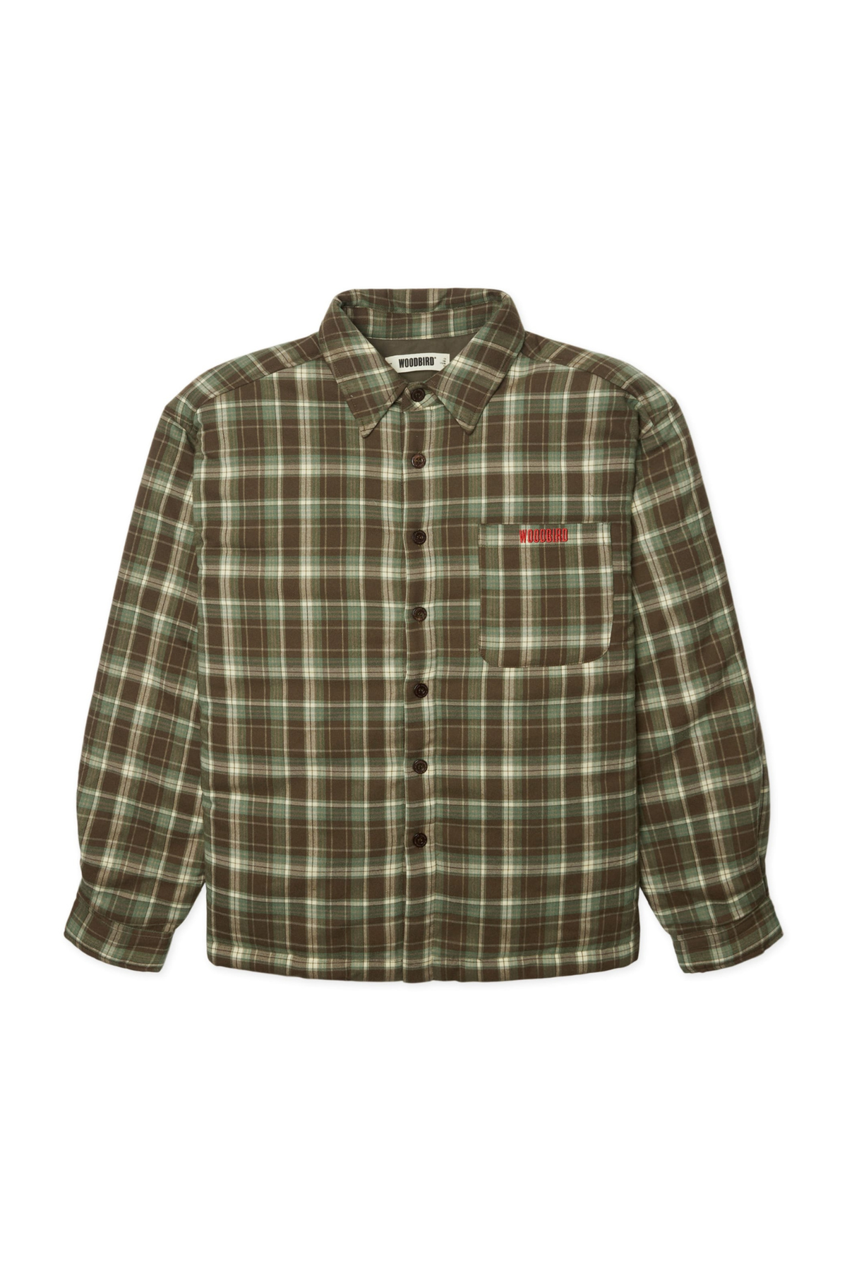 TONG PADDED JACKET - DARK OLIVE/LIME
