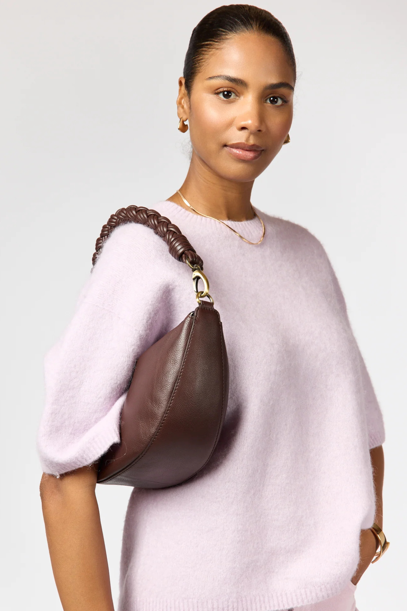 LEO MIDI - TWISTED HANDLE  CHOCOLATE SOFT