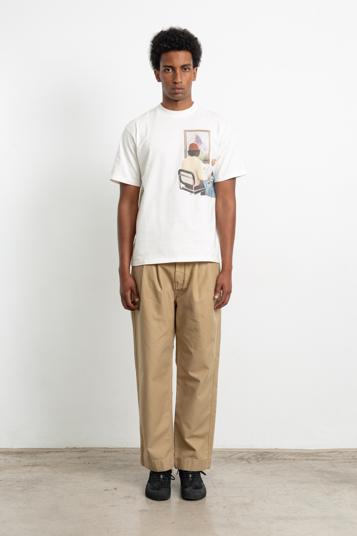 ROOM T-SHIRT - PLAIN OFF WHITE