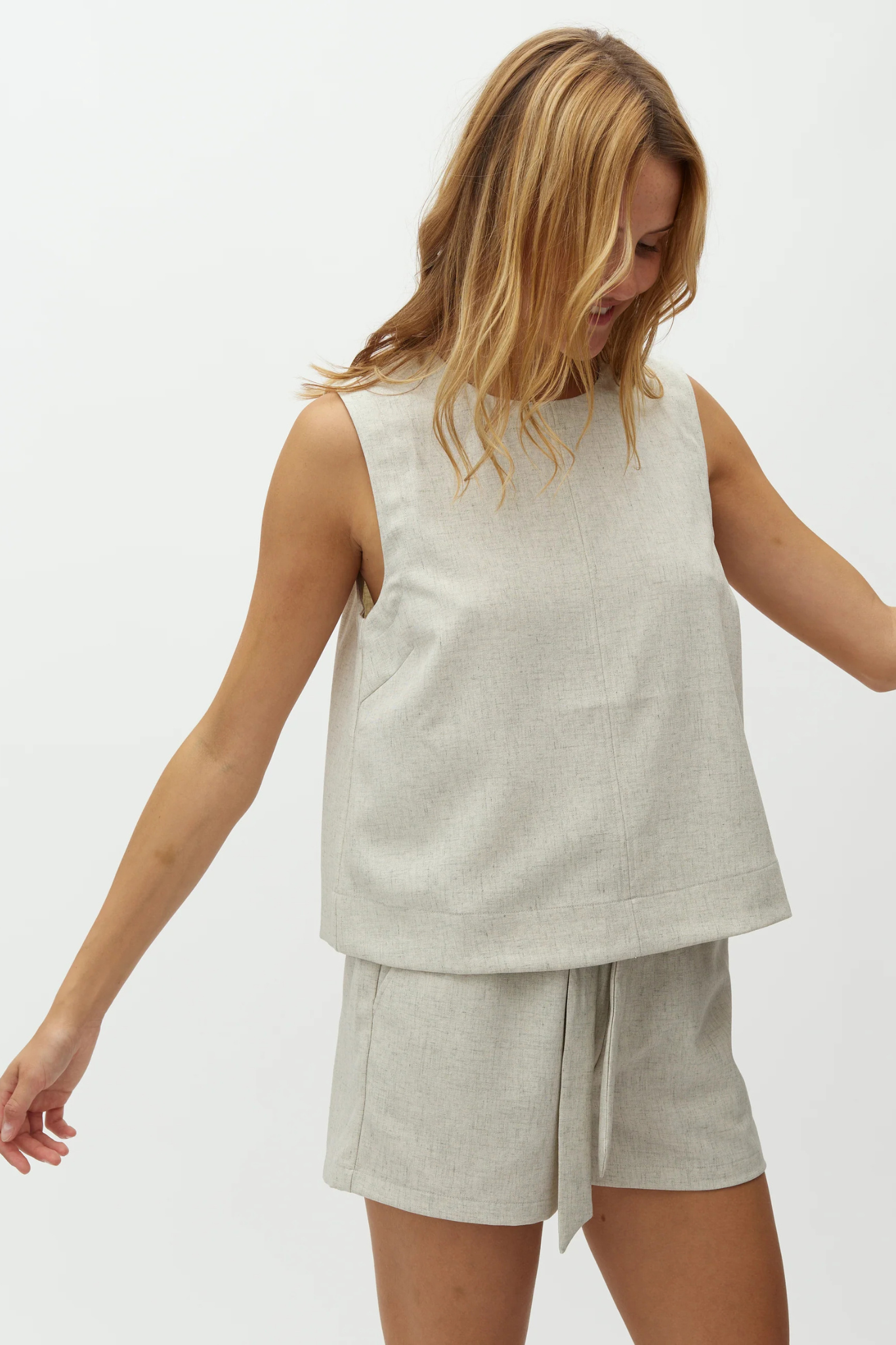 TYTUS MORELLA TOP - SAND MELANGE