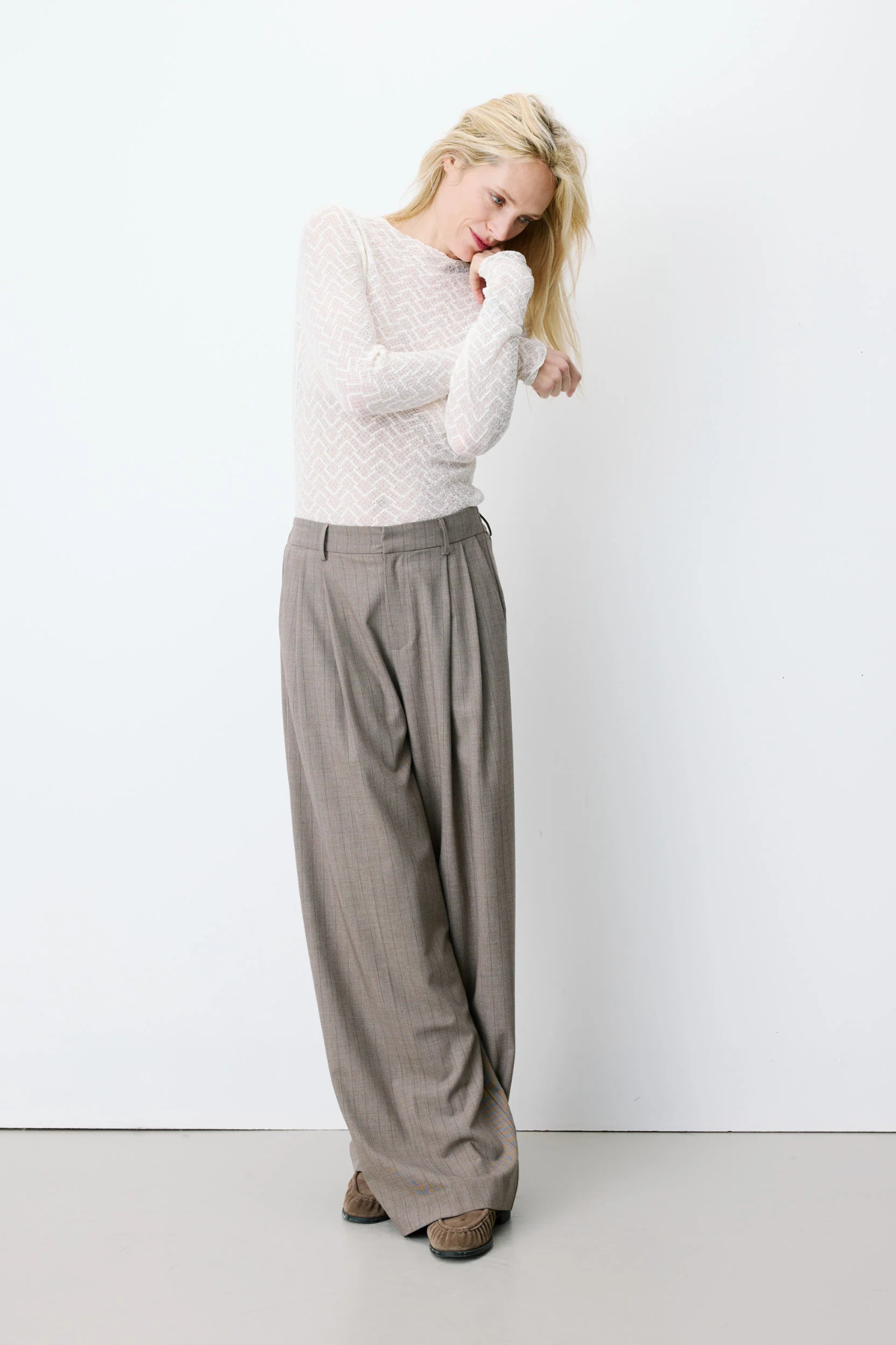 ARDOISE PANTS - RAYURE