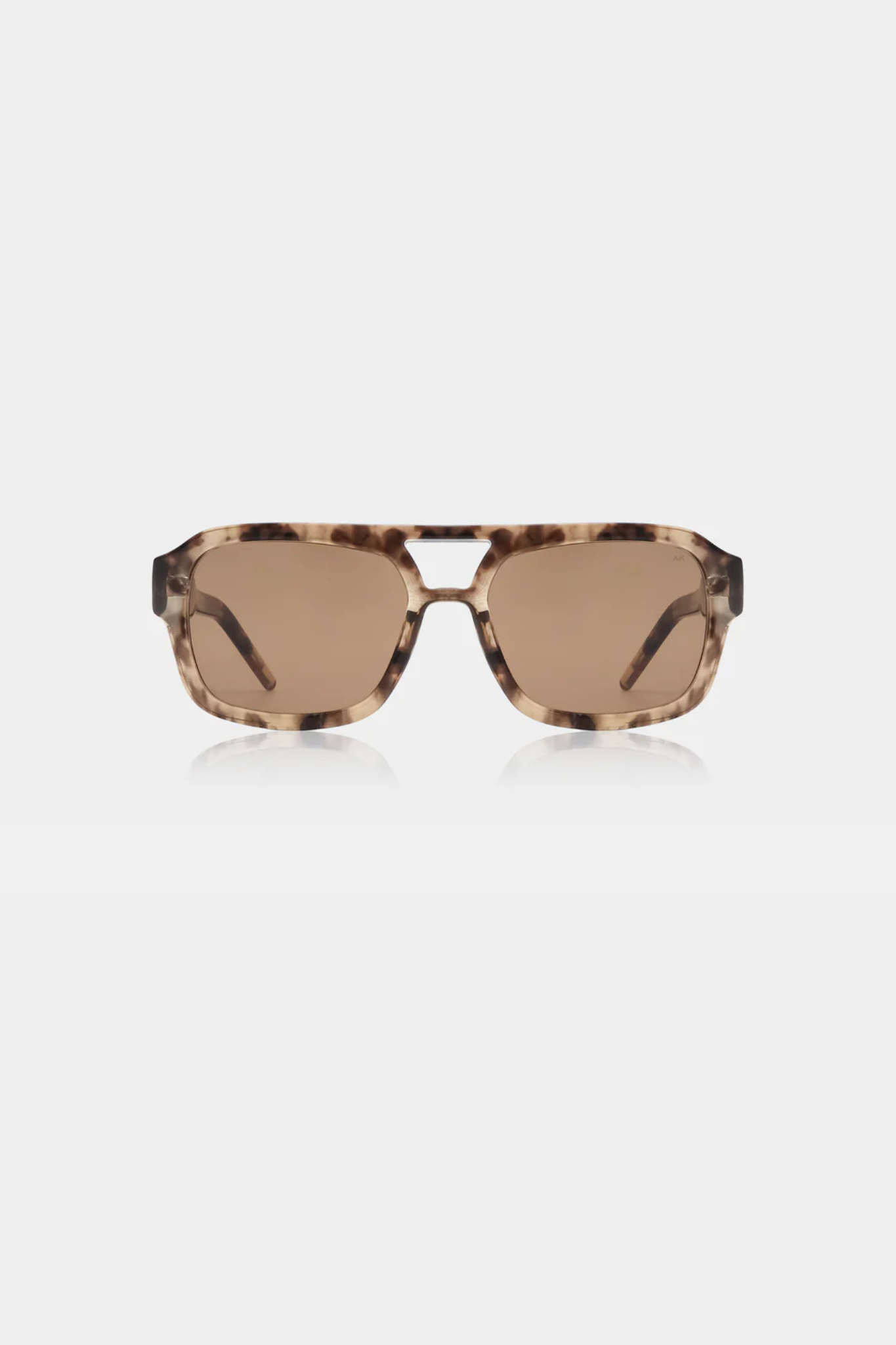 A. Kjaerbede kaya sunglasses in coquina. Front view