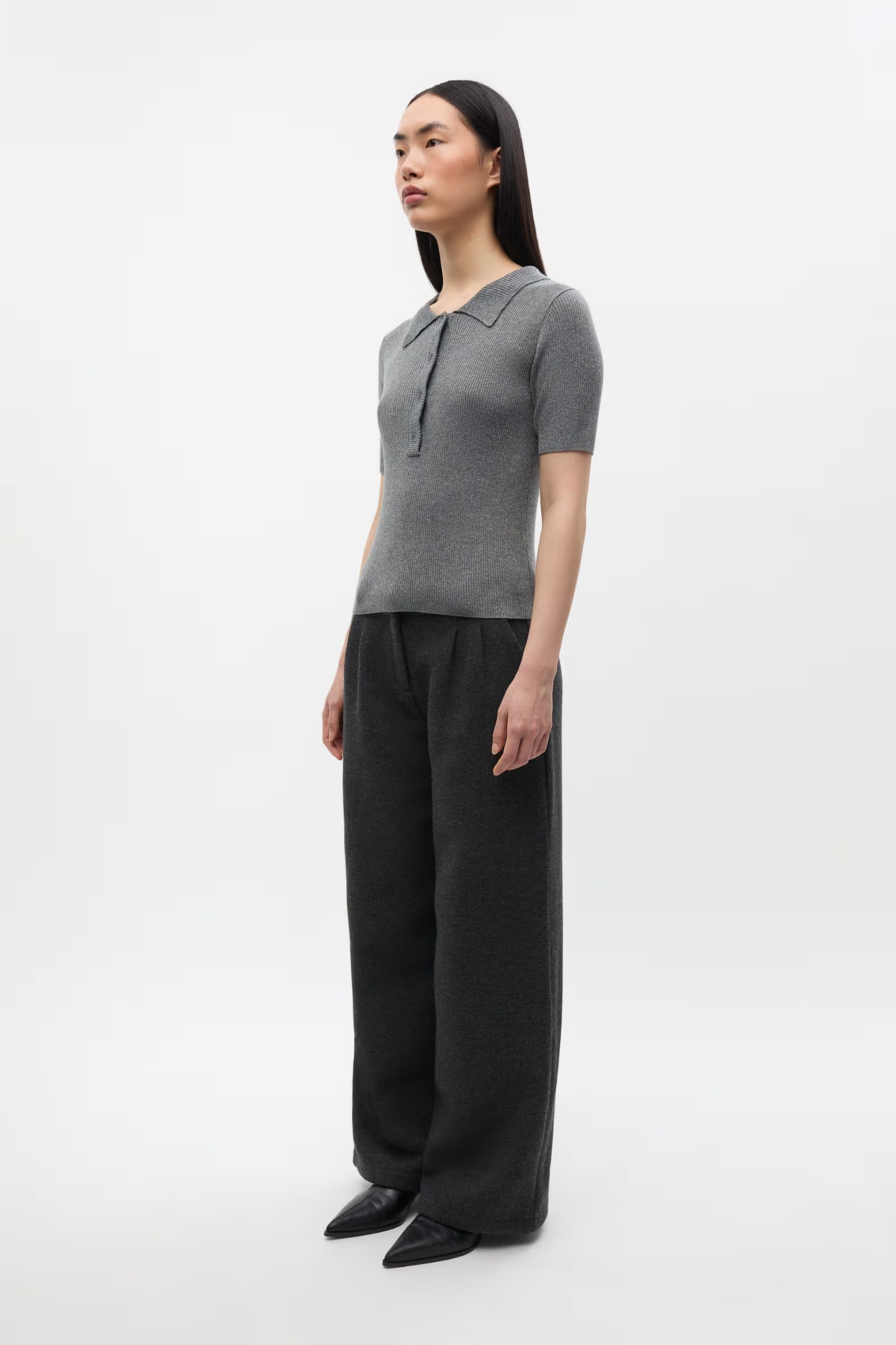 ICY SS KNIT - ASPHALT SILVER