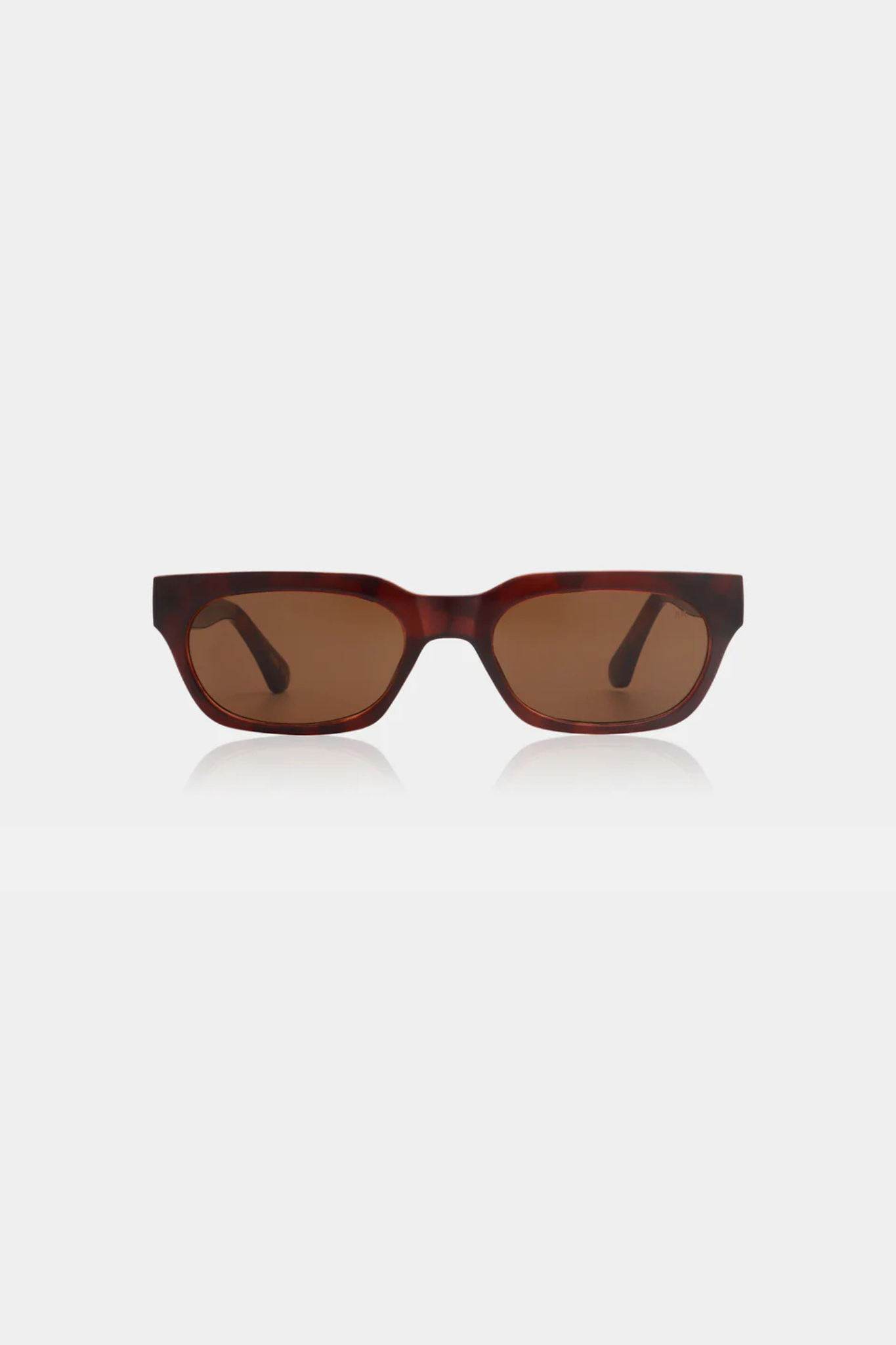 A. Kjaerbede bror sunglasses in brown/demi light brown transparent. Front view