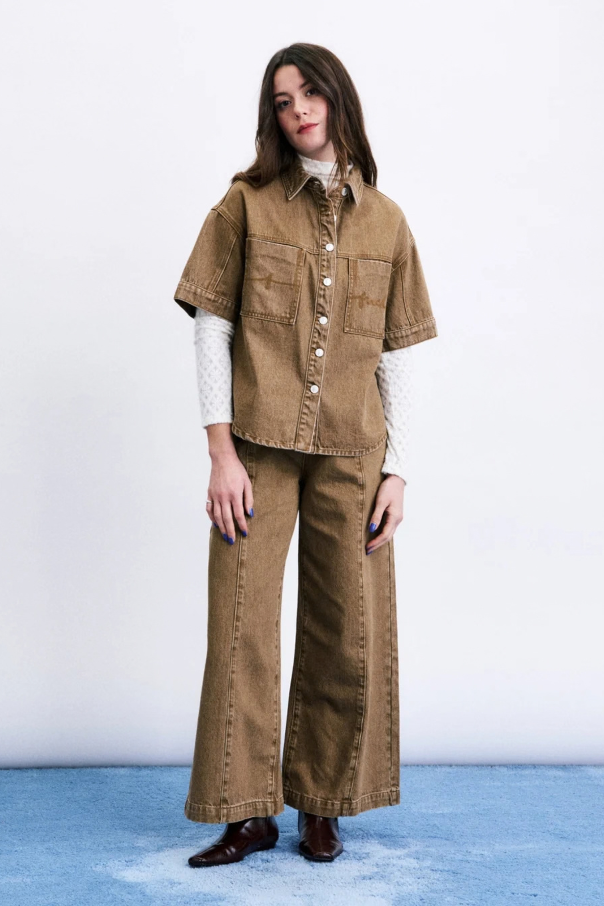 INARI SHIRT - ICE BROWN